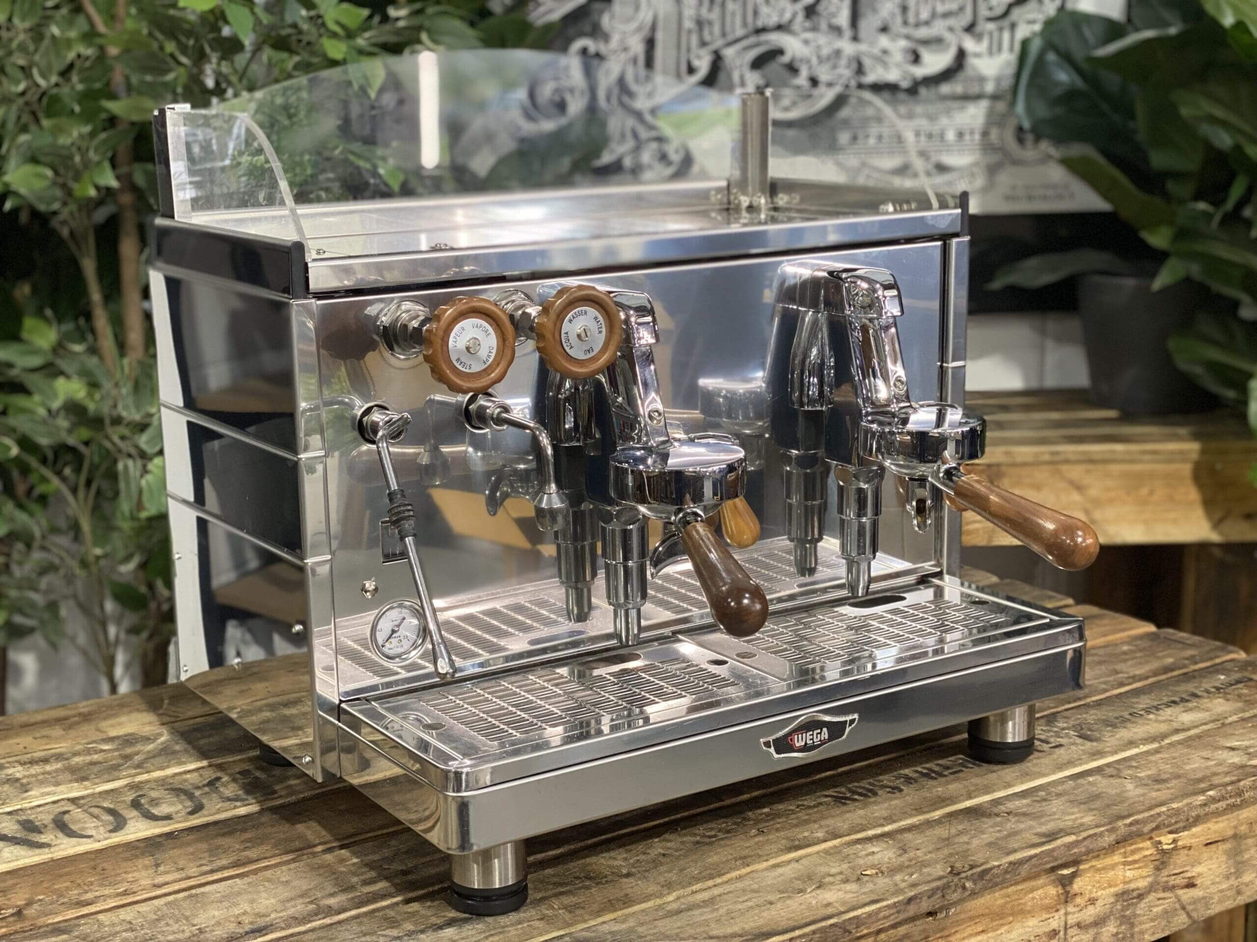Wega Mini Nova Classic 2 Group Stainless & Timber - New