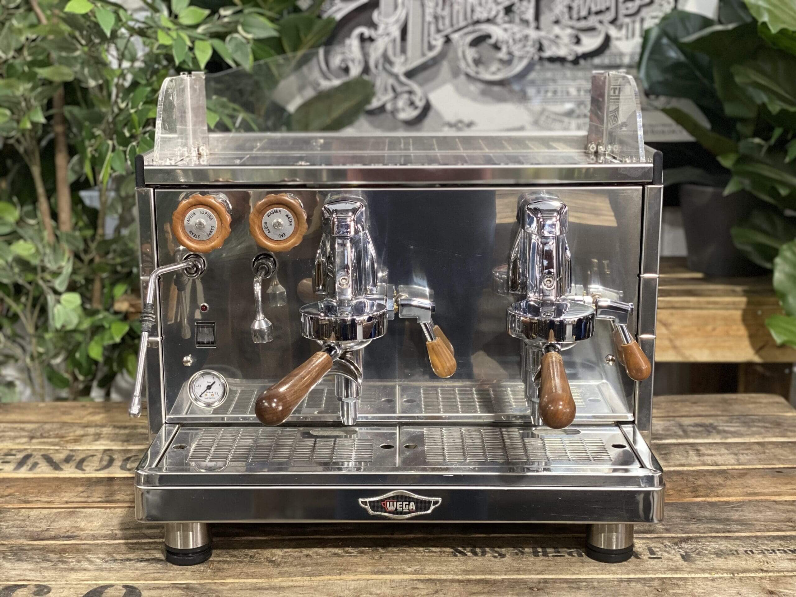 Wega Mini Nova Classic 2 Group Stainless & Timber - New