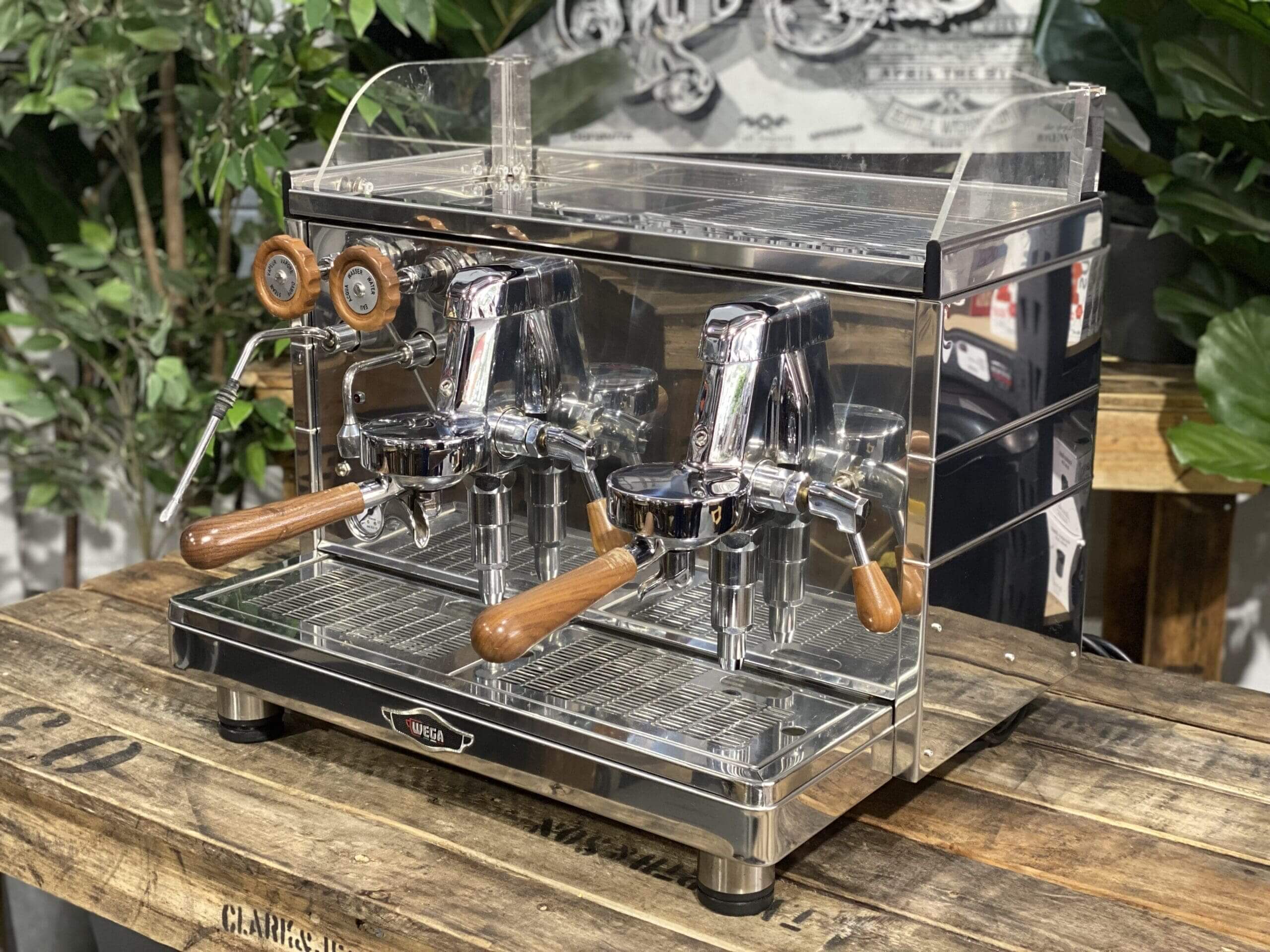 Wega Mini Nova Classic 2 Group Stainless & Timber - New