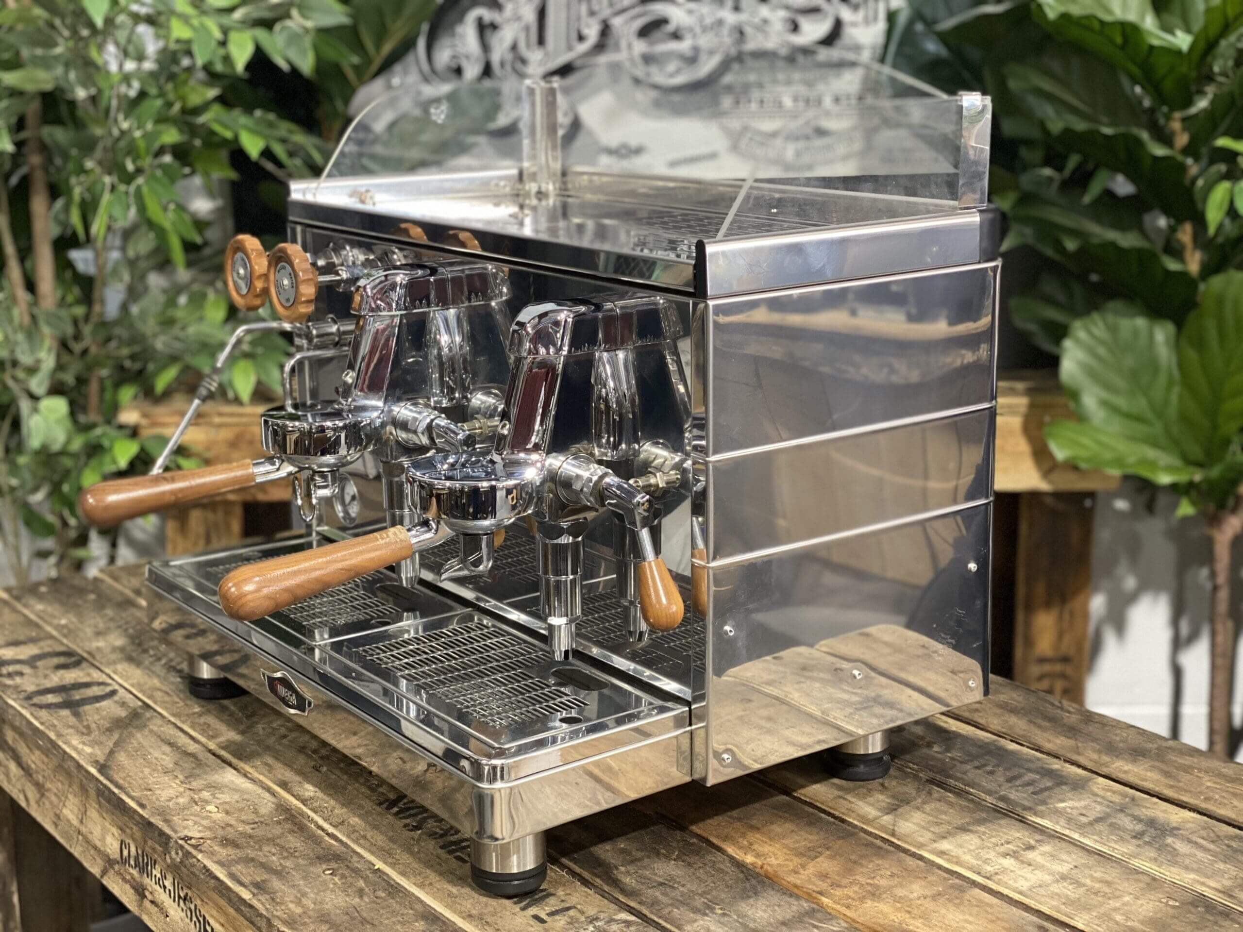 Wega Mini Nova Classic 2 Group Stainless & Timber - New