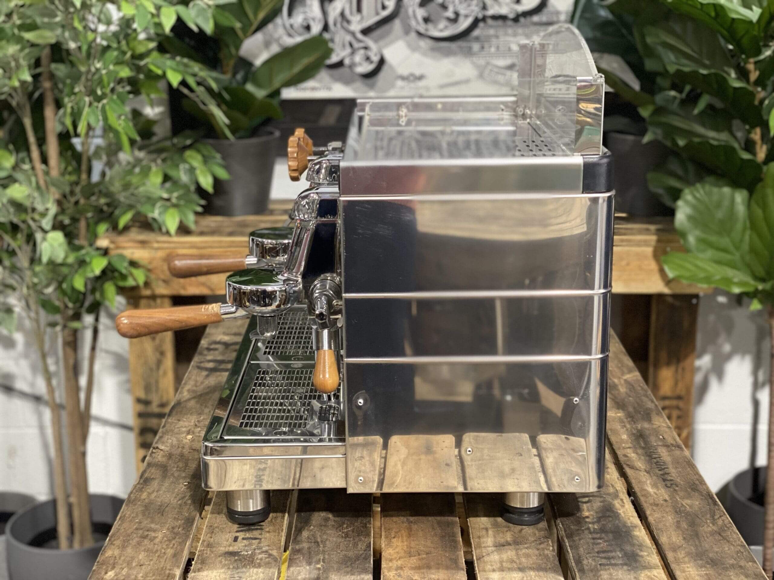 Wega Mini Nova Classic 2 Group Stainless & Timber - New