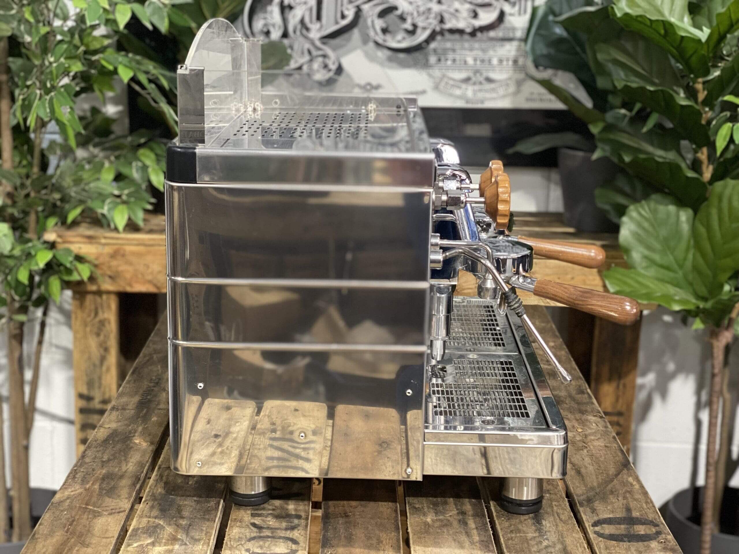 Wega Mini Nova Classic 2 Group Stainless & Timber - New