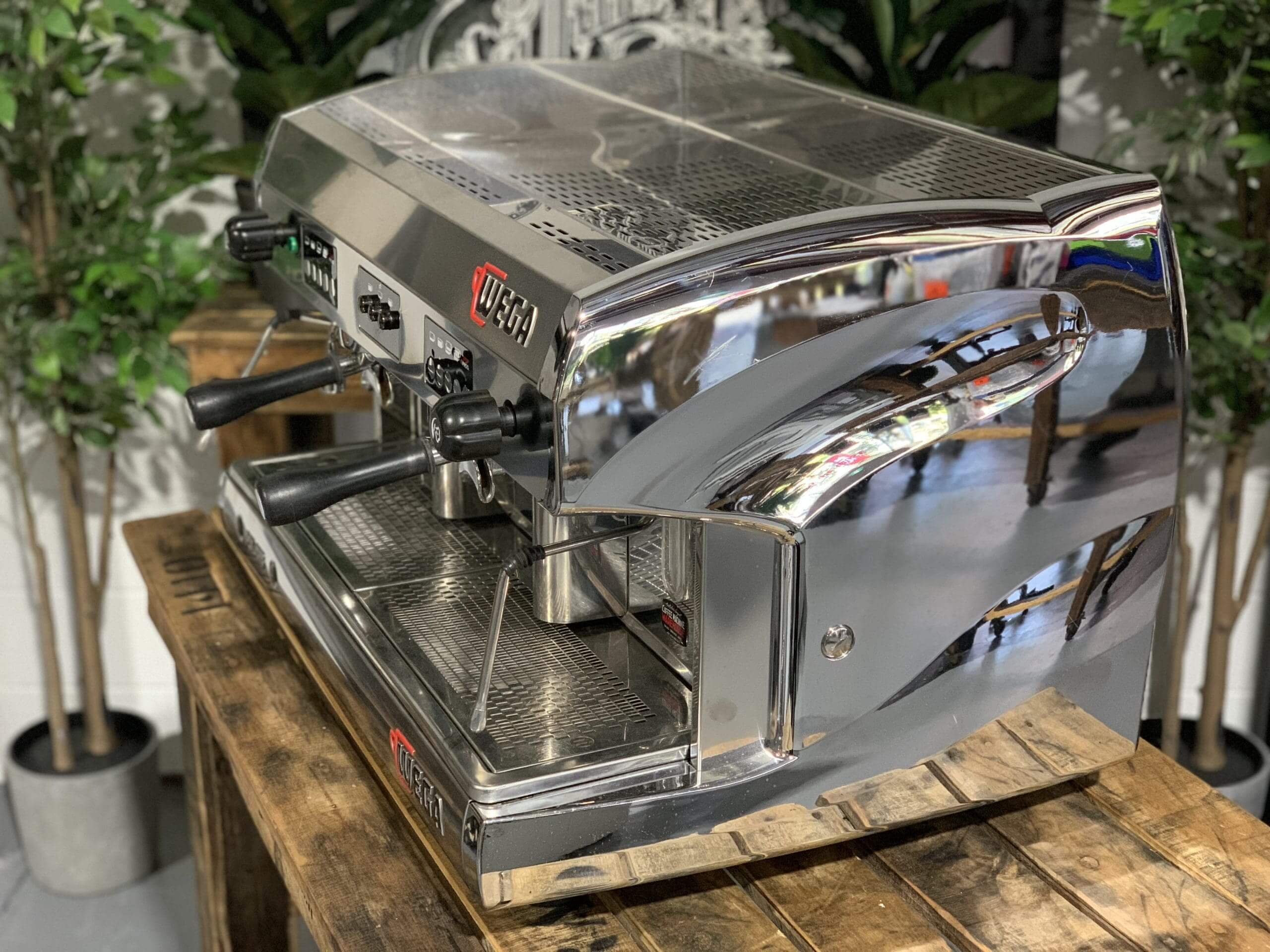 Wega polaris 2 group chrome coffee machine warehouse clayton vic 3168