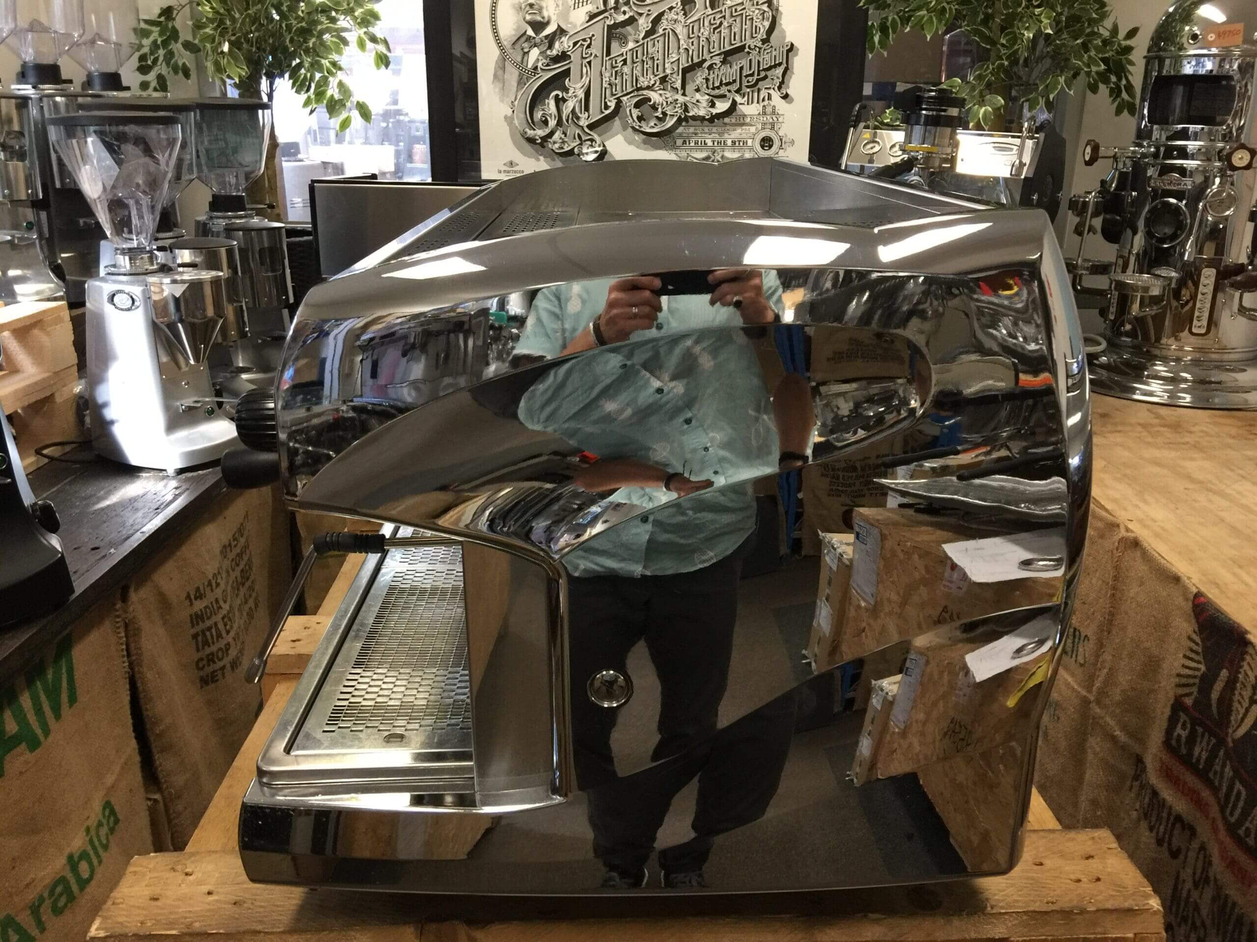 Wega Polaris 3 Group Coffee Machine Chrome - Used