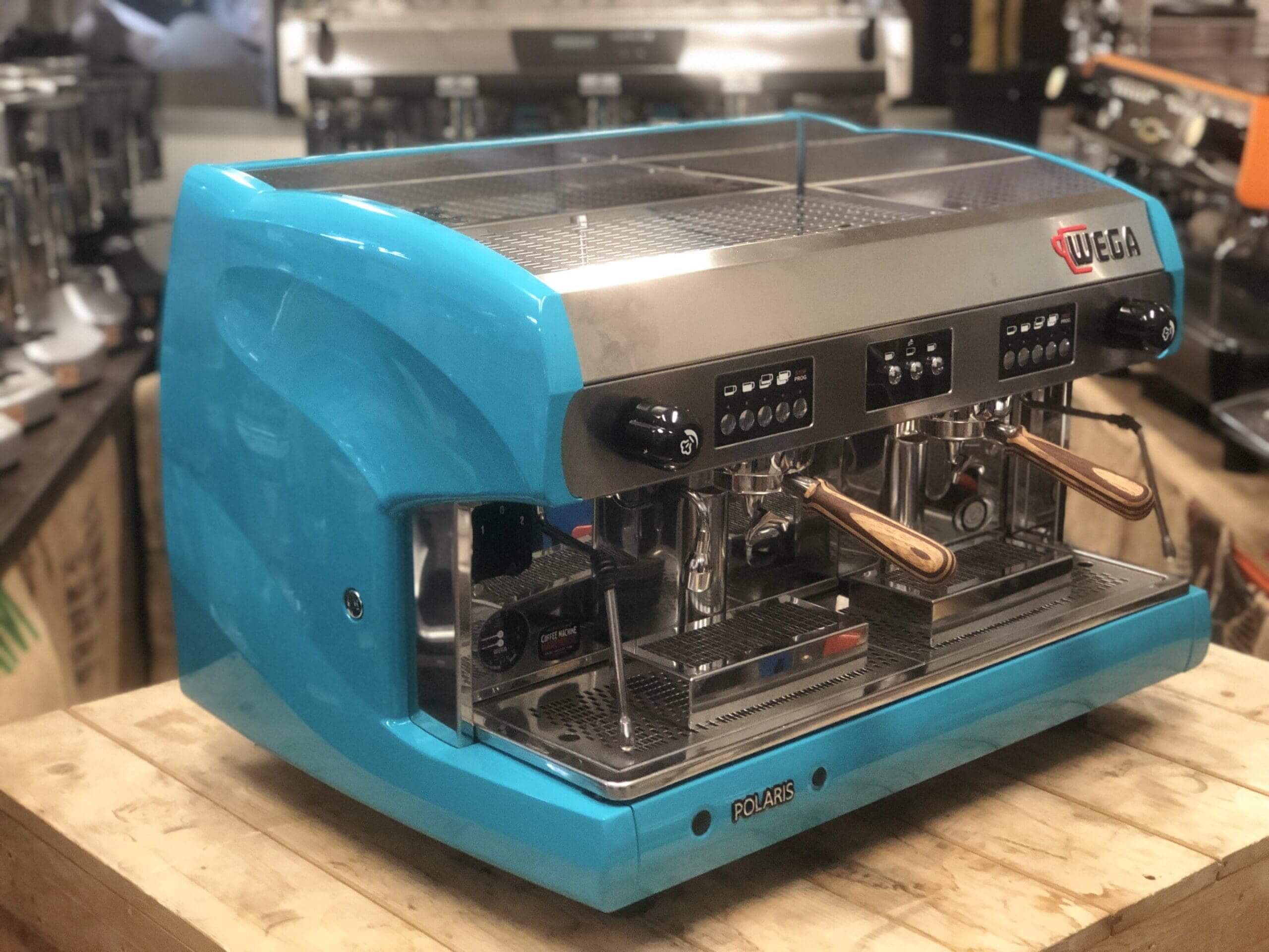 Wega  Polaris Timber Handles 2 Group High Cup Blue - Used