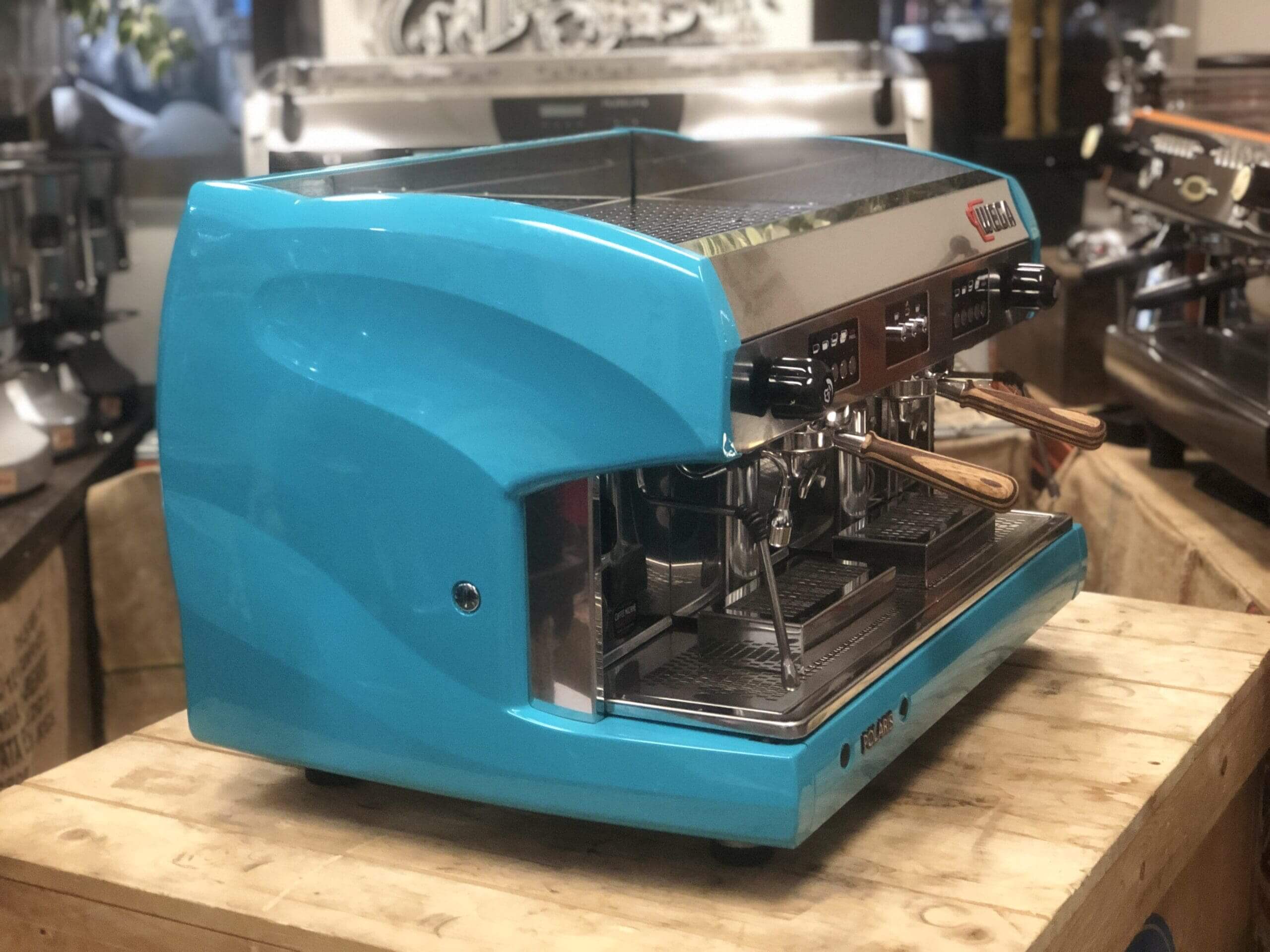 Wega  Polaris Timber Handles 2 Group High Cup Blue - Used