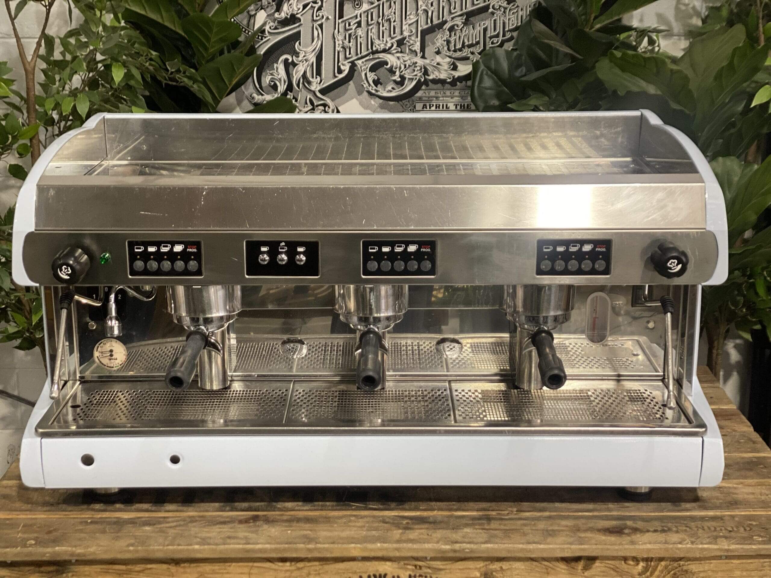 Wega Polaris 3 Group Coffee Machine Low Cup Blue Grey - Used