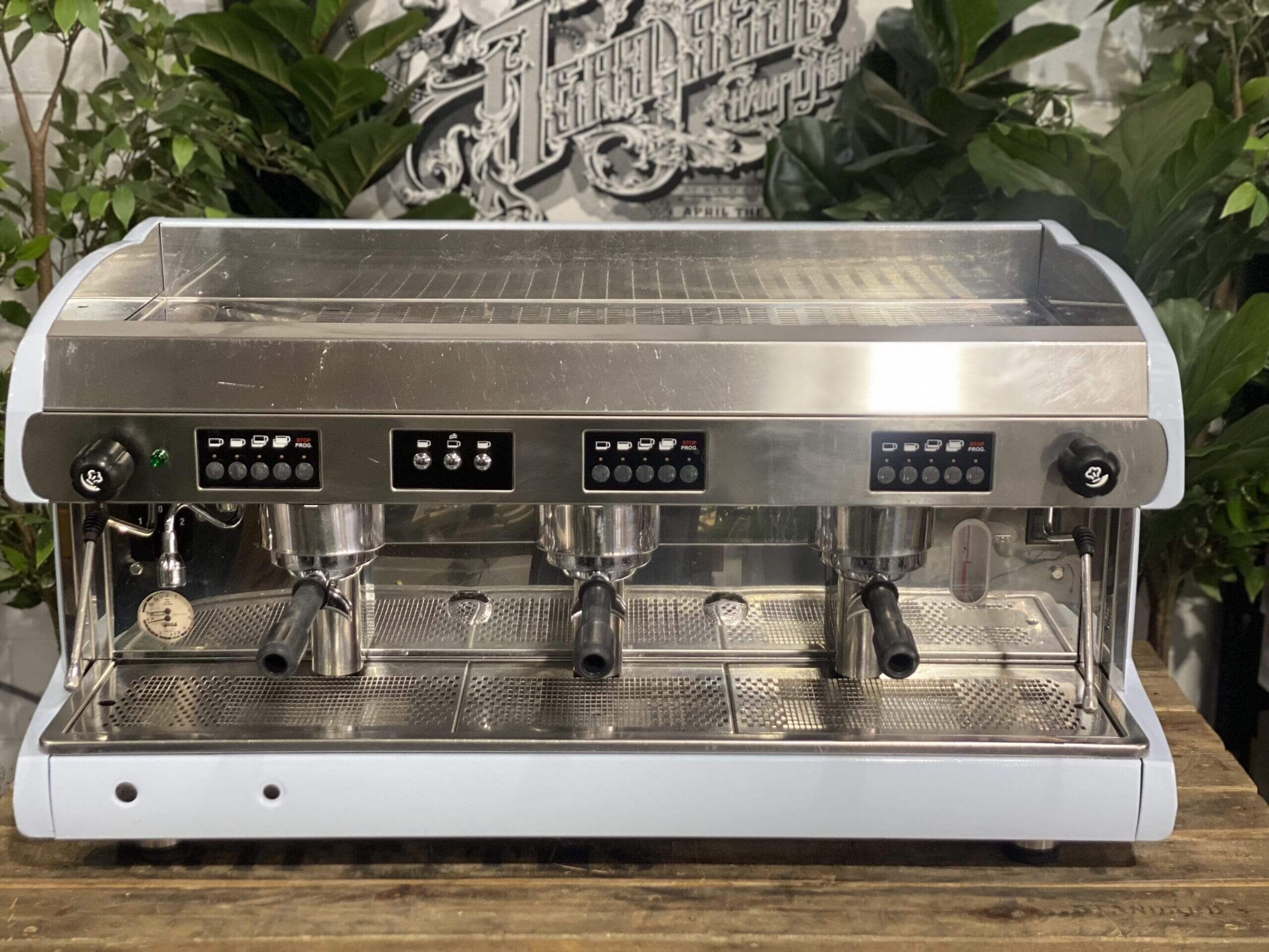 Wega Polaris 3 Group Coffee Machine Low Cup Blue Grey - Used