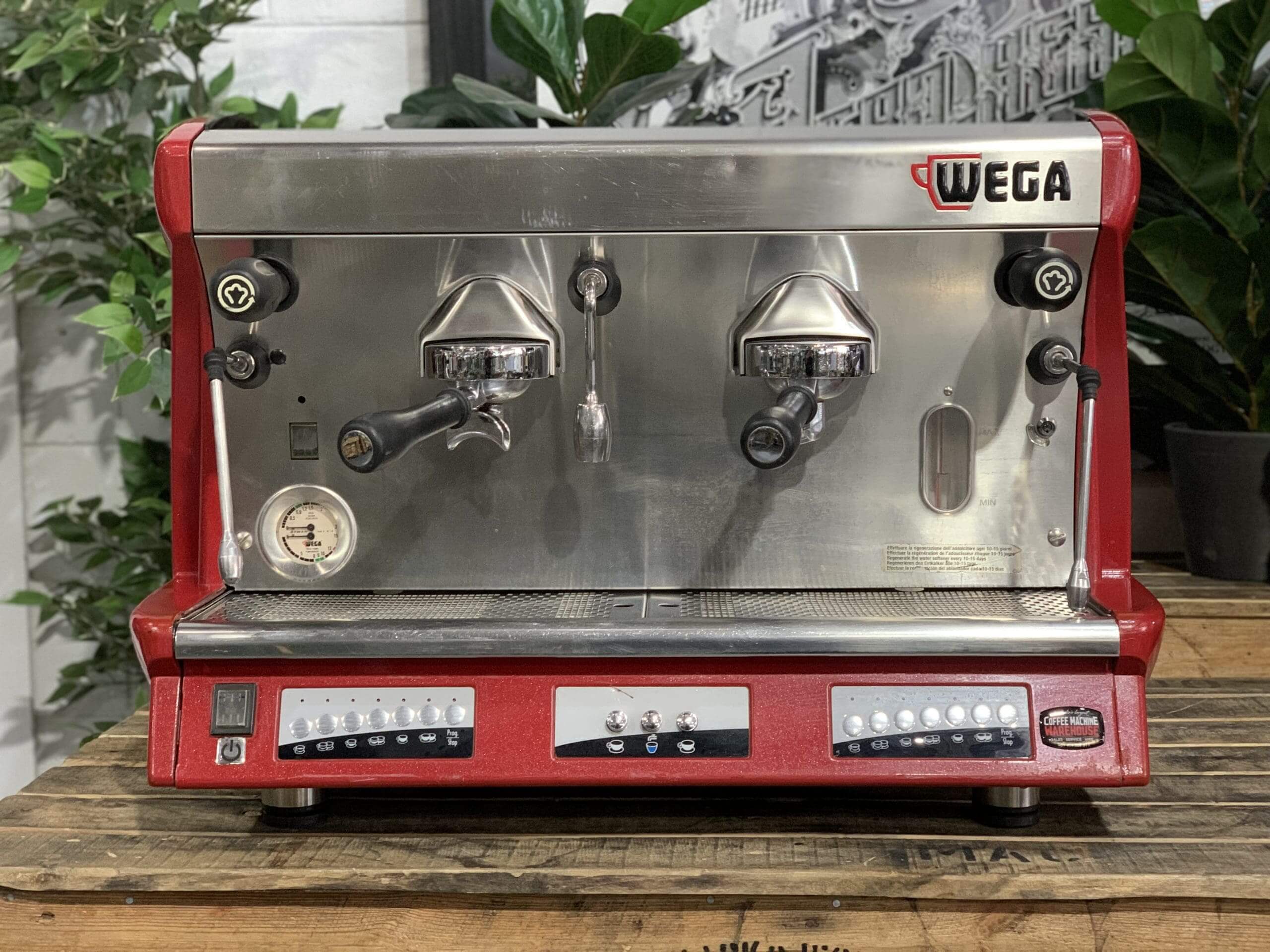 Wega Vela 2 Group Red Espresso Coffee Machine 1858 Princes Highway , Clayton VIC 3168