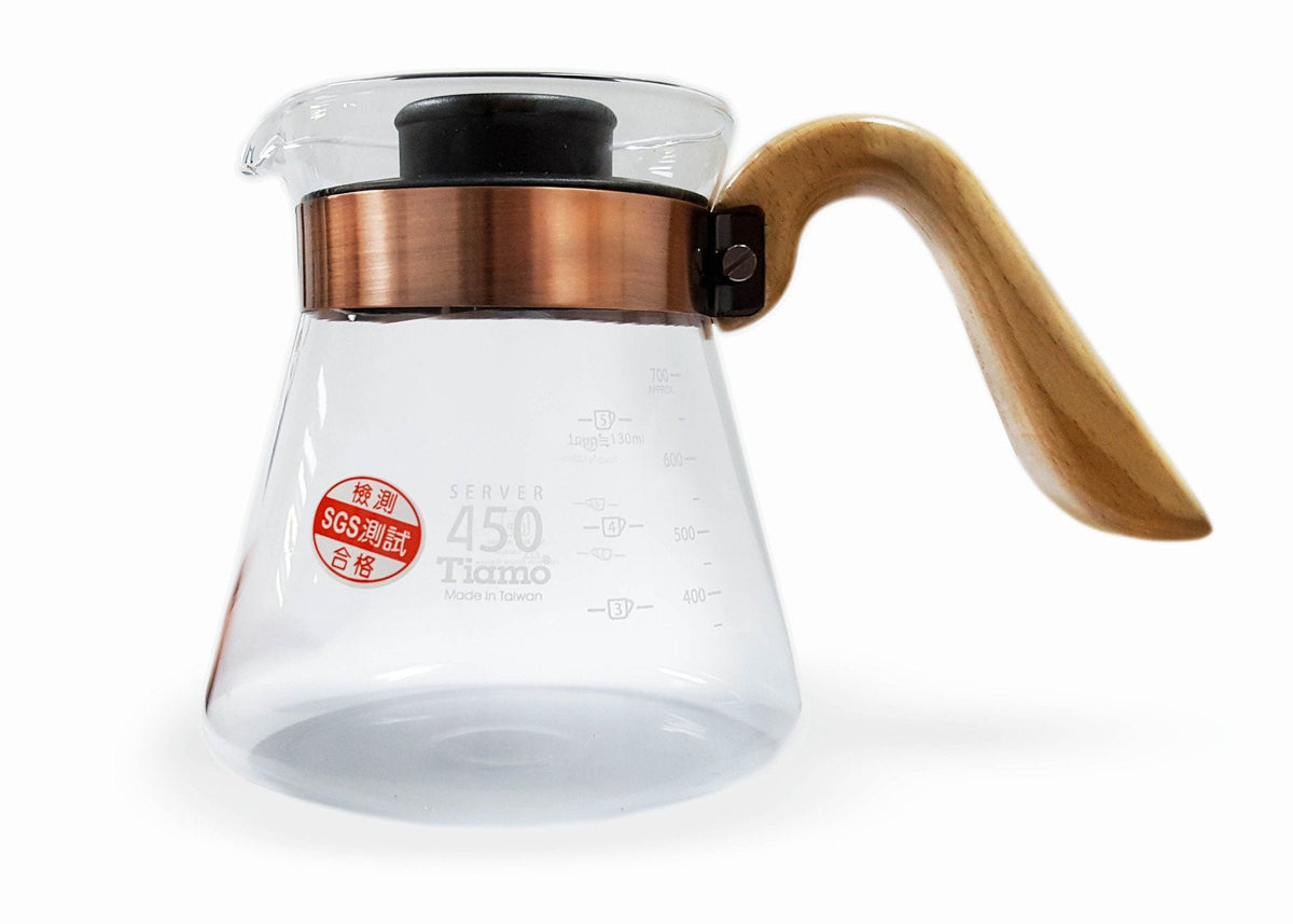 Coffee Server - Brass & Wood - image 1