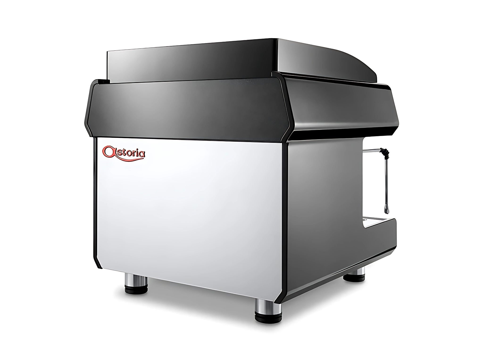 A new Astoria Tanya SAE 1 Group Black on a white background. The image is taken from behind the machine so that the back and side of the machine is visible.