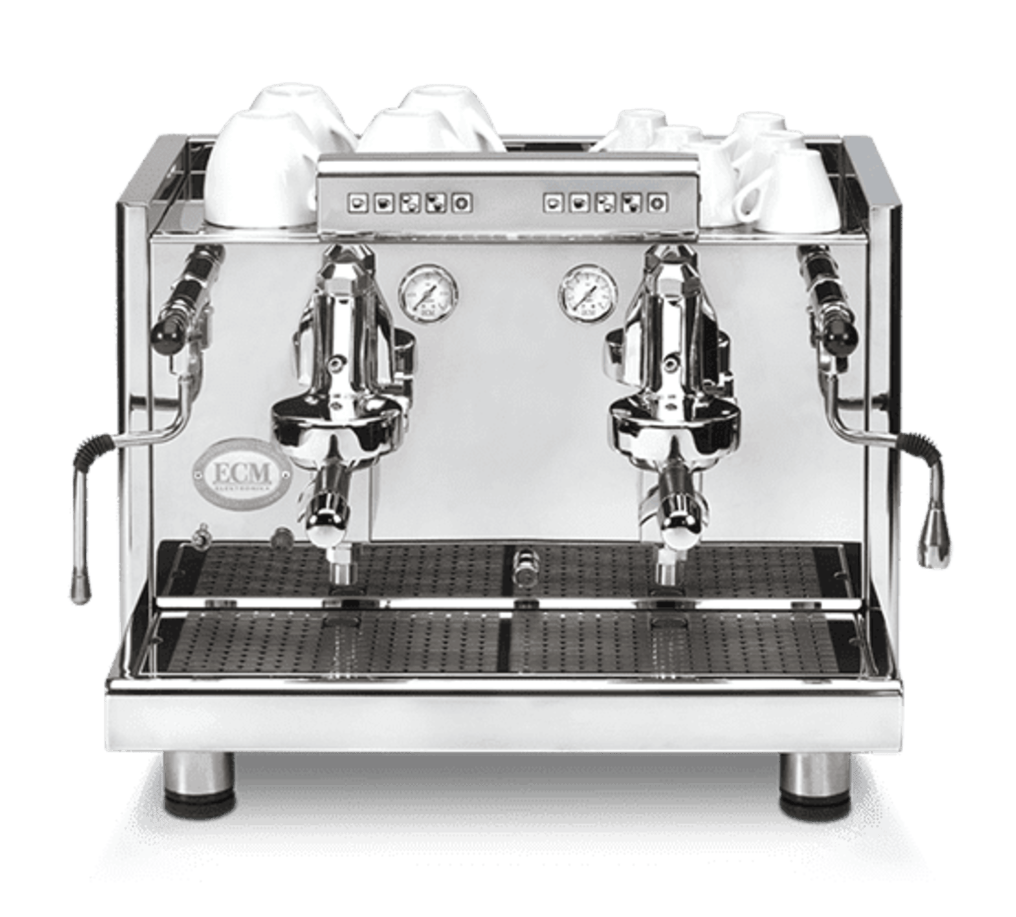 Ecm Elektronika Profi Due 2 Group Stainless Steel Brand New Espresso Coffee Machine