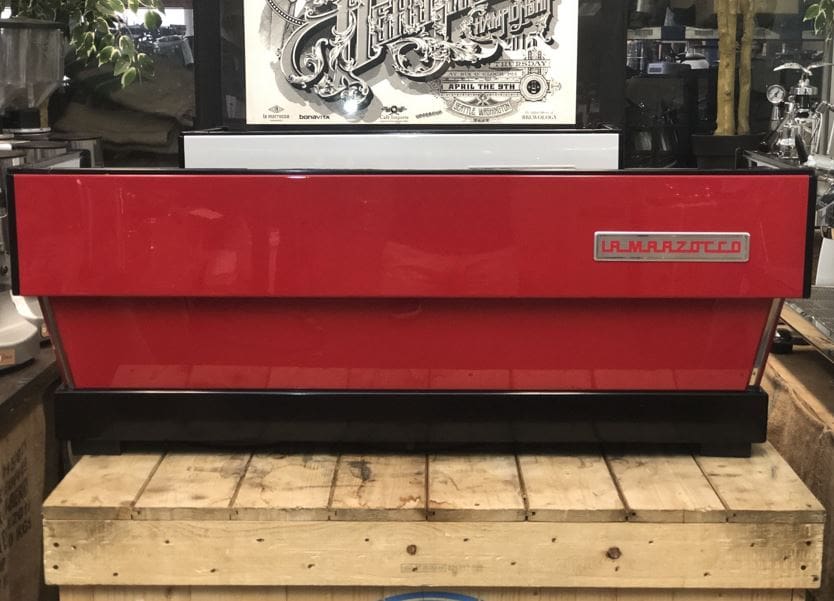 La Marzocco Linea 4 Group Coffee Machine Red with Chrono Touch Pads - Used