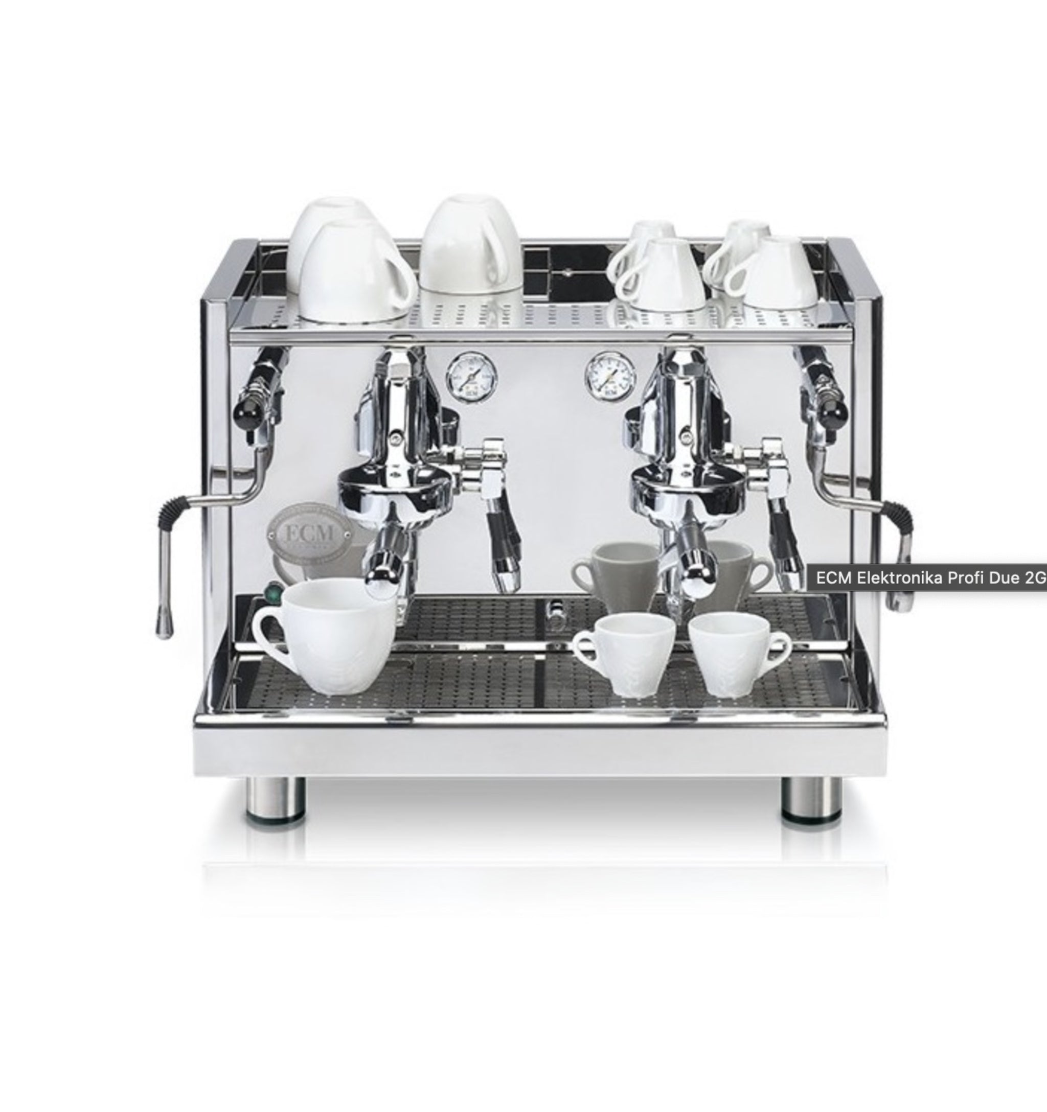 Ecm Elektronika Profi Due 2 Group Stainless Steel Brand New Espresso Coffee Machine