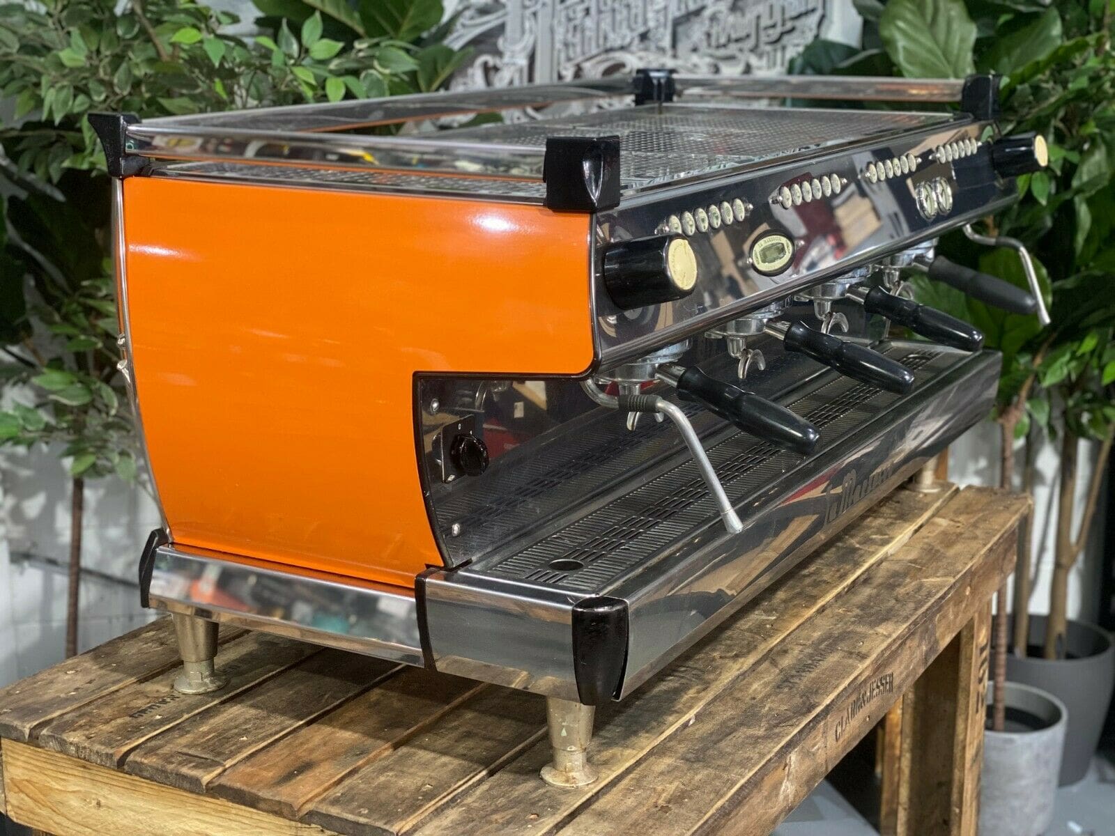 La Marzocco GB5 4 Group Coffee Machine Orange - Used