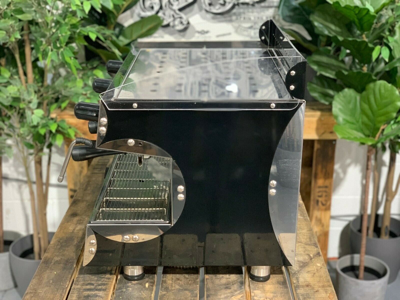 San Remo Capri Deluxe 2 Group Black Espresso Coffee Machine - Used
