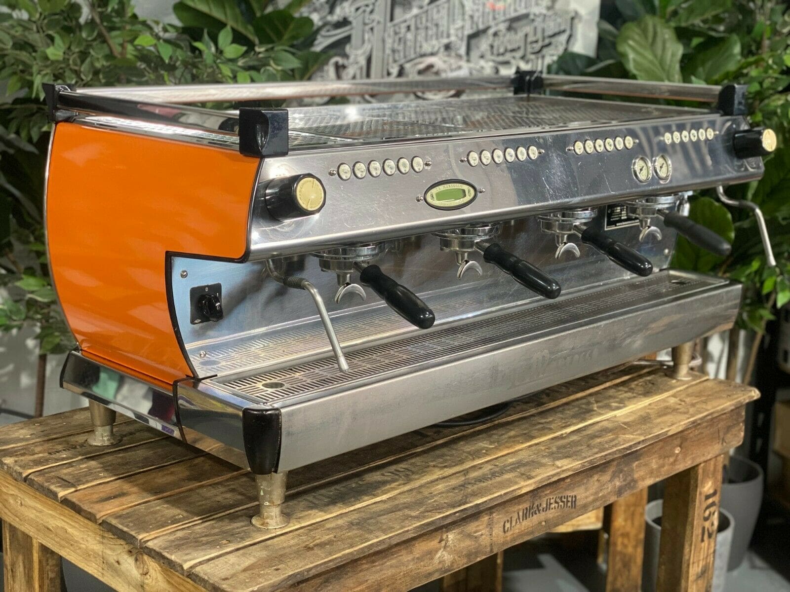 La Marzocco GB5 4 Group Coffee Machine Orange - Used
