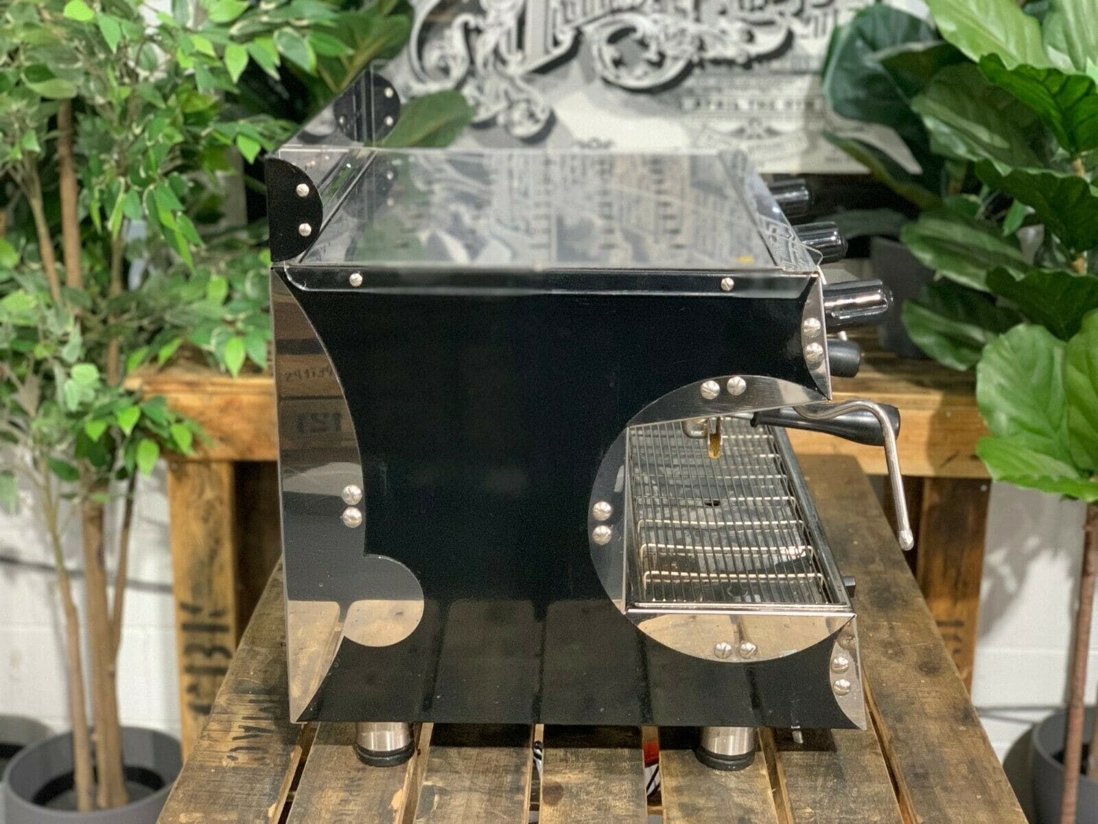 San Remo Capri Deluxe 2 Group Black Espresso Coffee Machine - Used