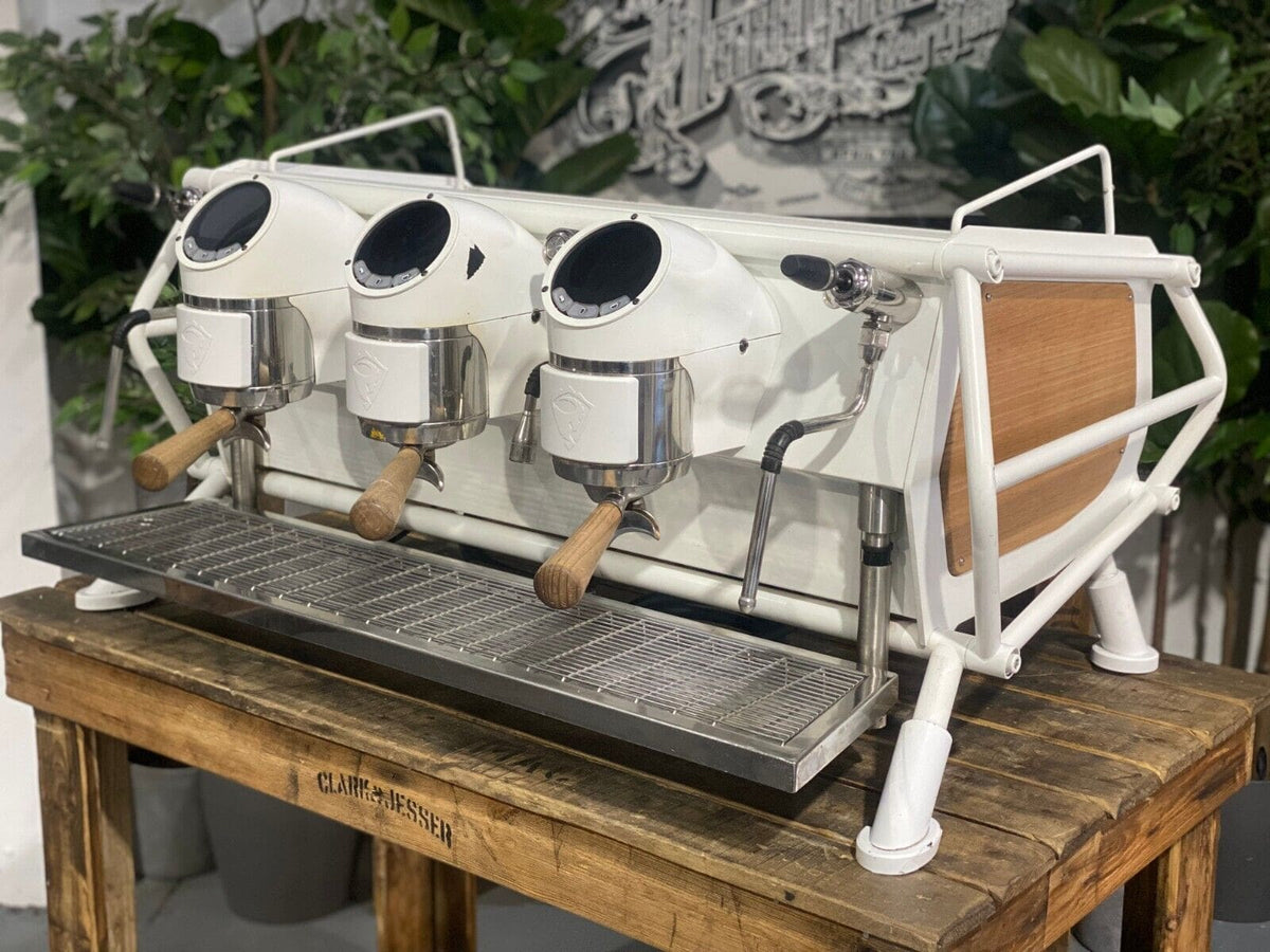 San Remo Cafe Racer 3 Group White & Timber - Used