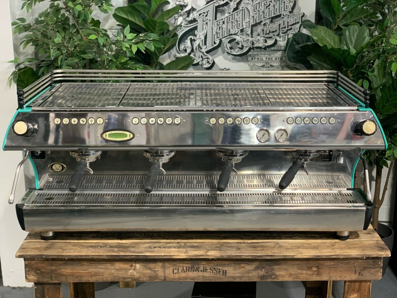 La Marzocco FB80 4 Group Coffee Machine Aqua - Used
