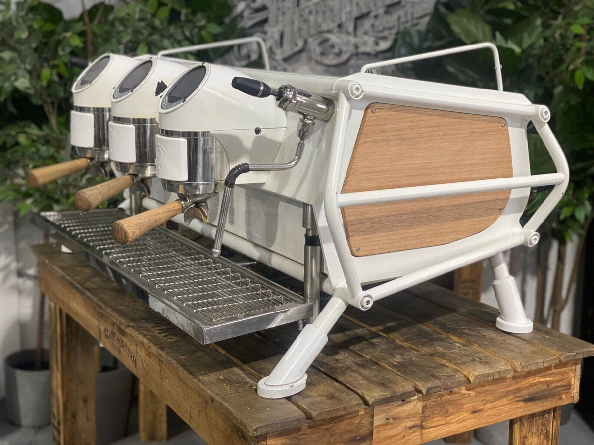 San Remo Cafe Racer 3 Group White & Timber - Used