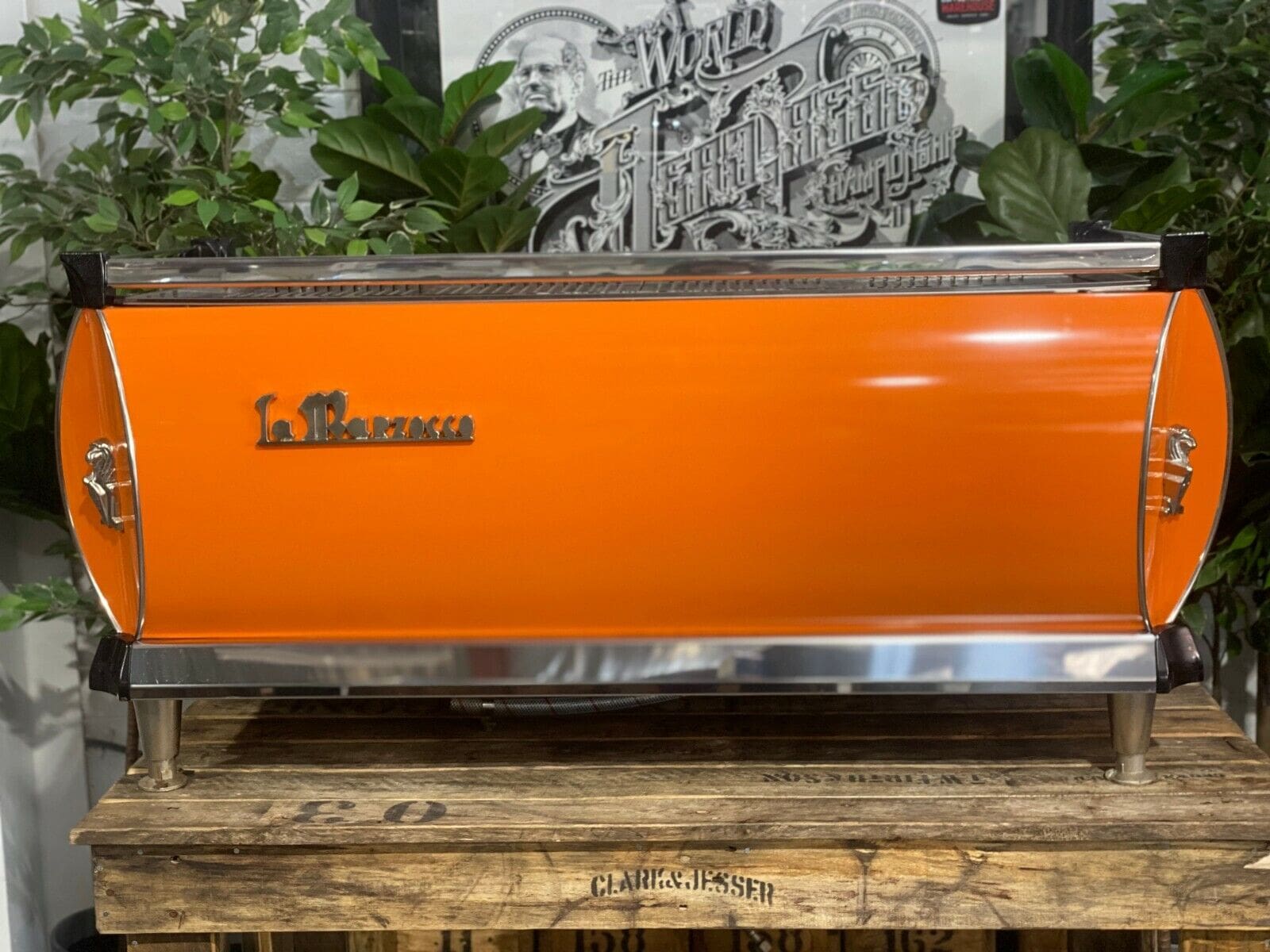 La Marzocco GB5 4 Group Coffee Machine Orange - Used