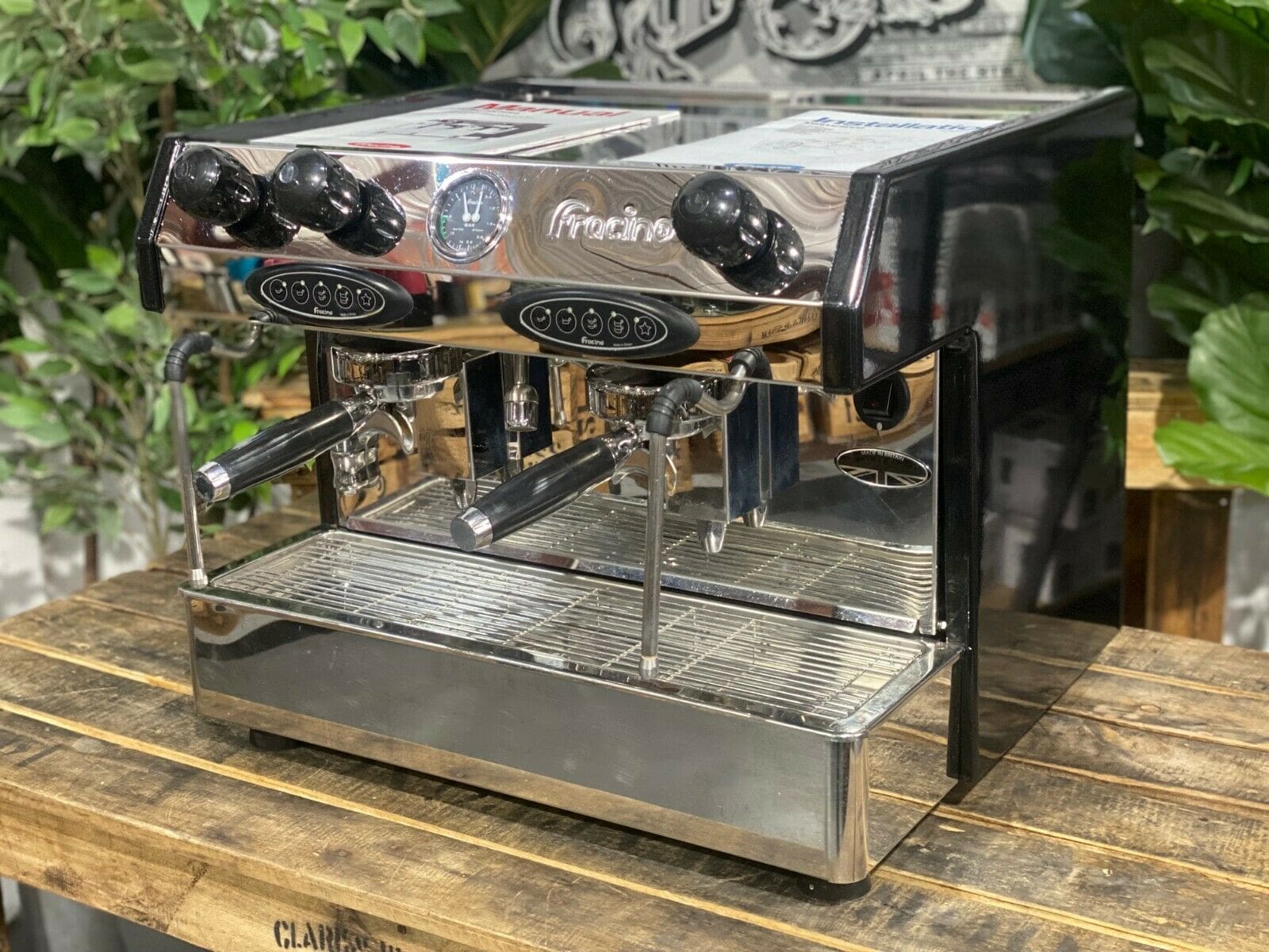 Fracino Bambino 2 Group Black Espresso Coffee Machine - Used
