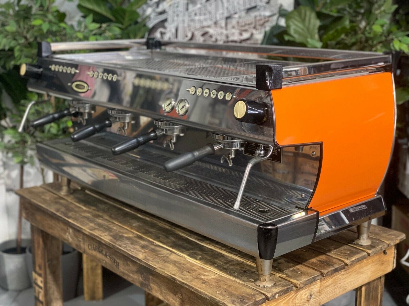 La Marzocco GB5 4 Group Coffee Machine Orange - Used