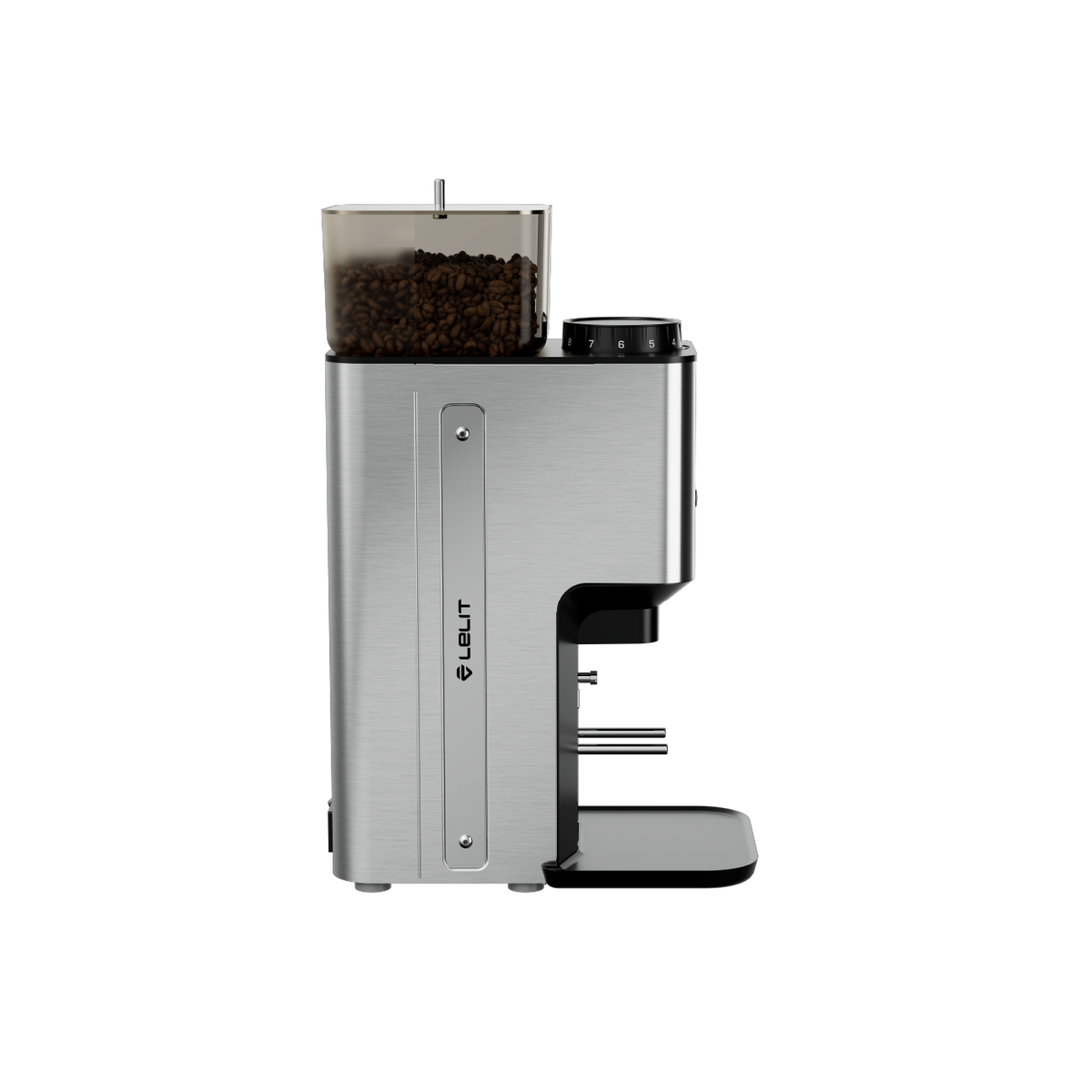 Lelit Steve Coffee Grinder - Brushed Stainless Steel | Jetblack source 20054_brushed photo 2