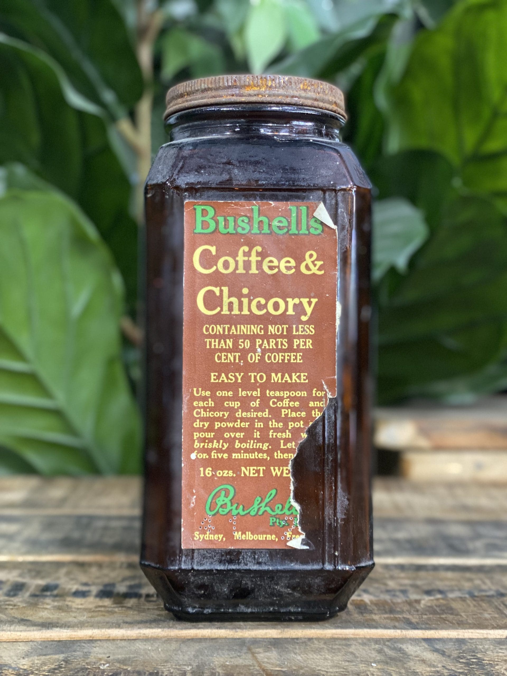 #251 Bushels Coffee & Chicory Jar & Lid