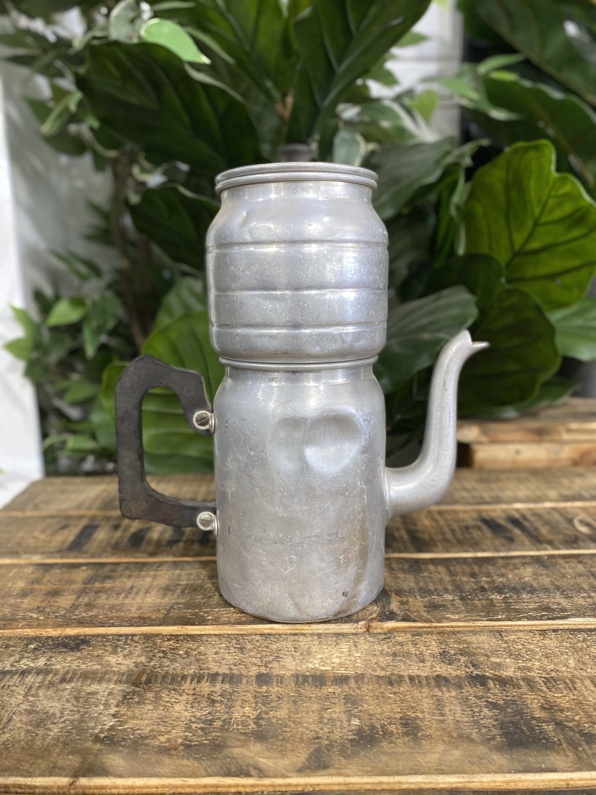 #252 1940’s Aluminium Coffee Pot for Stove or Fire