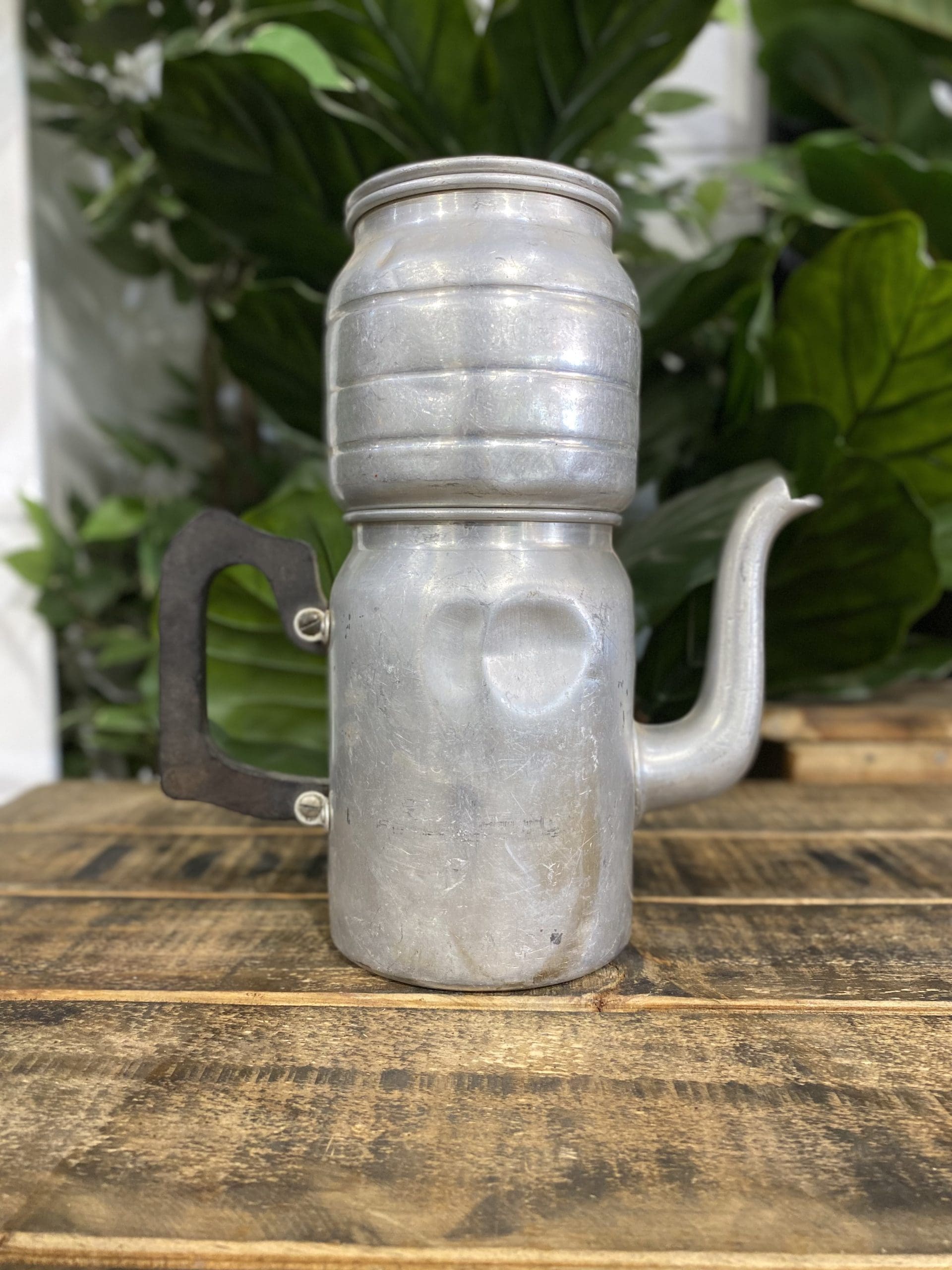 #252 1940’s Aluminium Coffee Pot for Stove or Fire