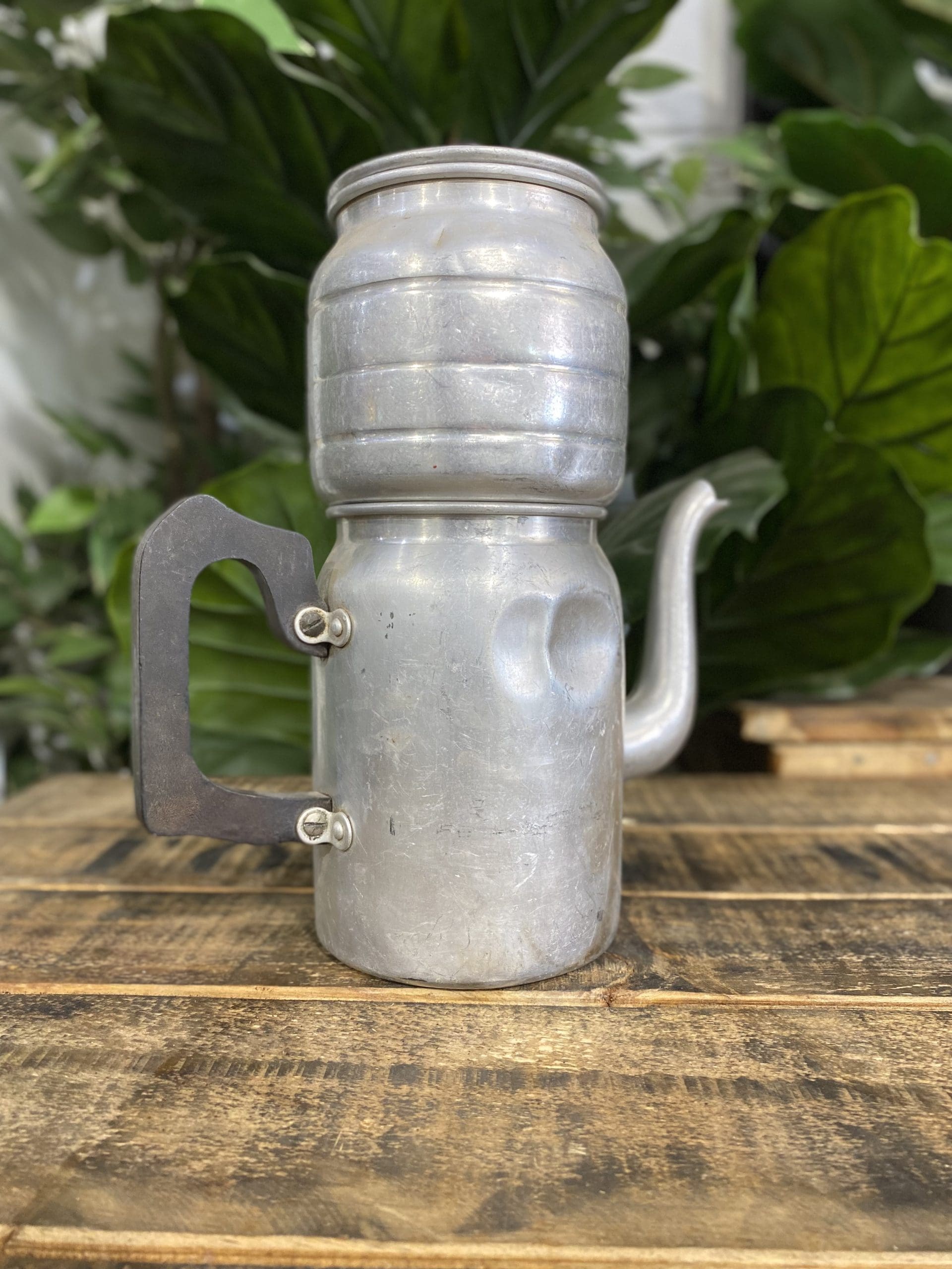 #252 1940’s Aluminium Coffee Pot for Stove or Fire