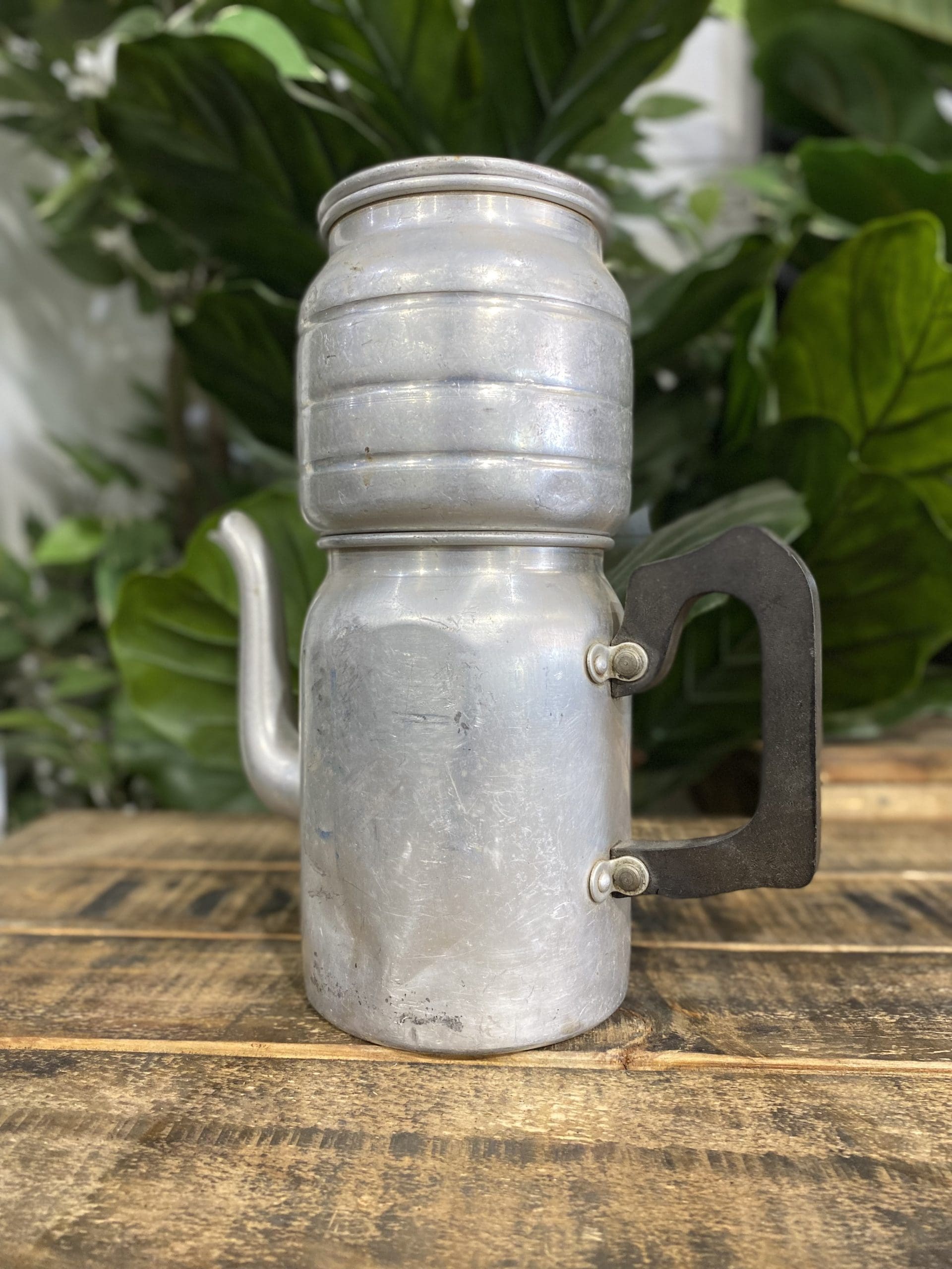 #252 1940’s Aluminium Coffee Pot for Stove or Fire