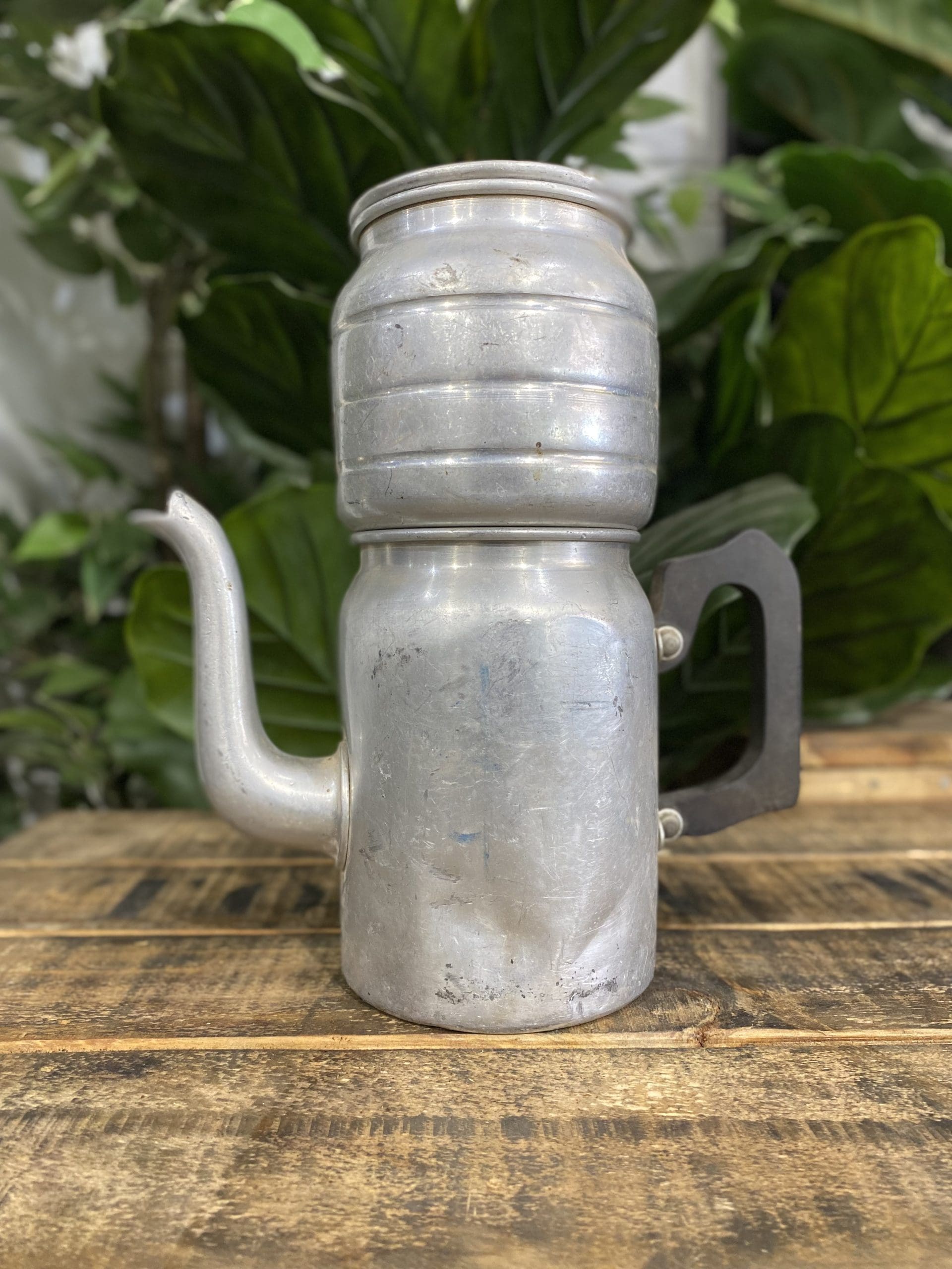 #252 1940’s Aluminium Coffee Pot for Stove or Fire