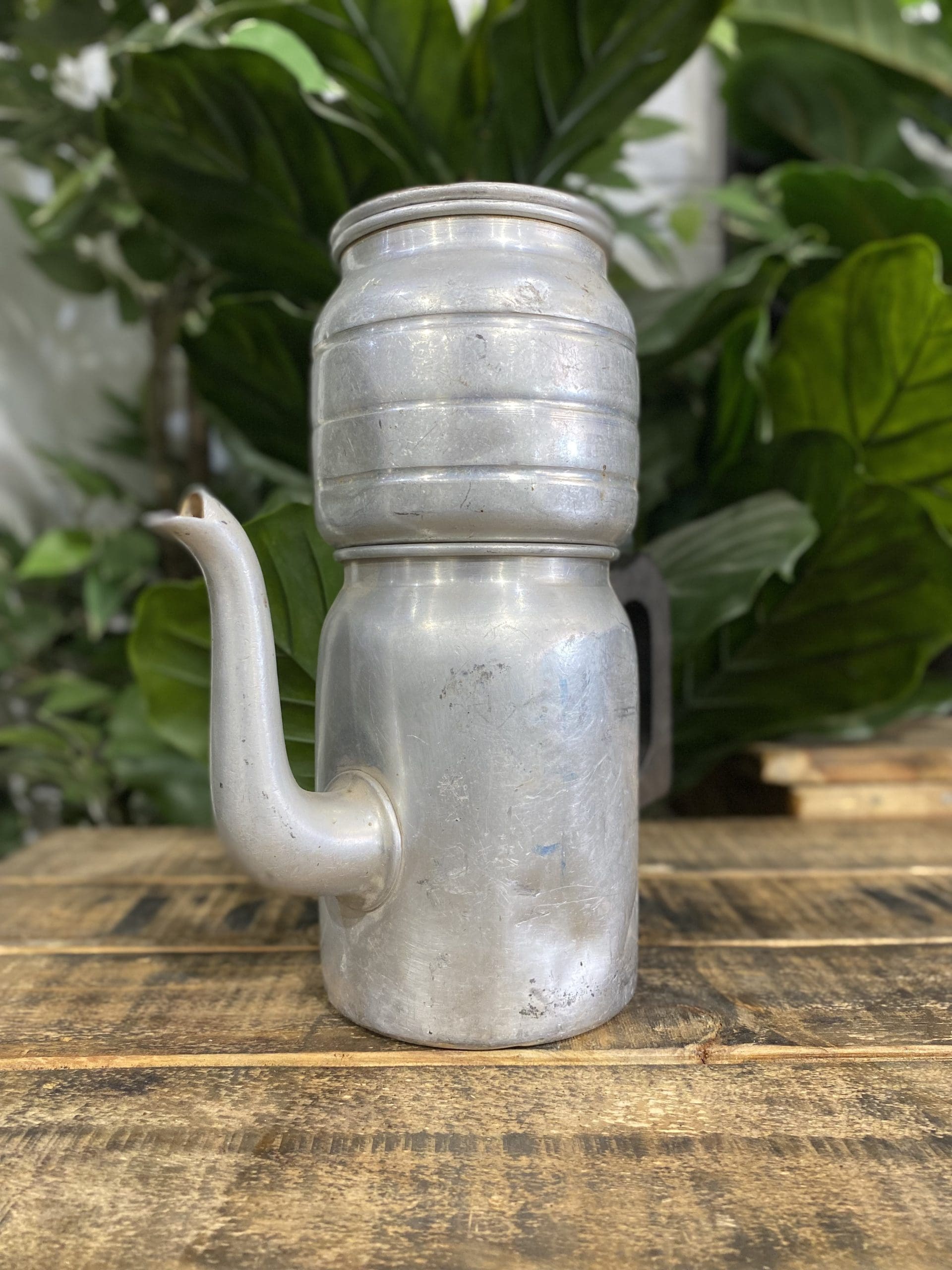 #252 1940’s Aluminium Coffee Pot for Stove or Fire