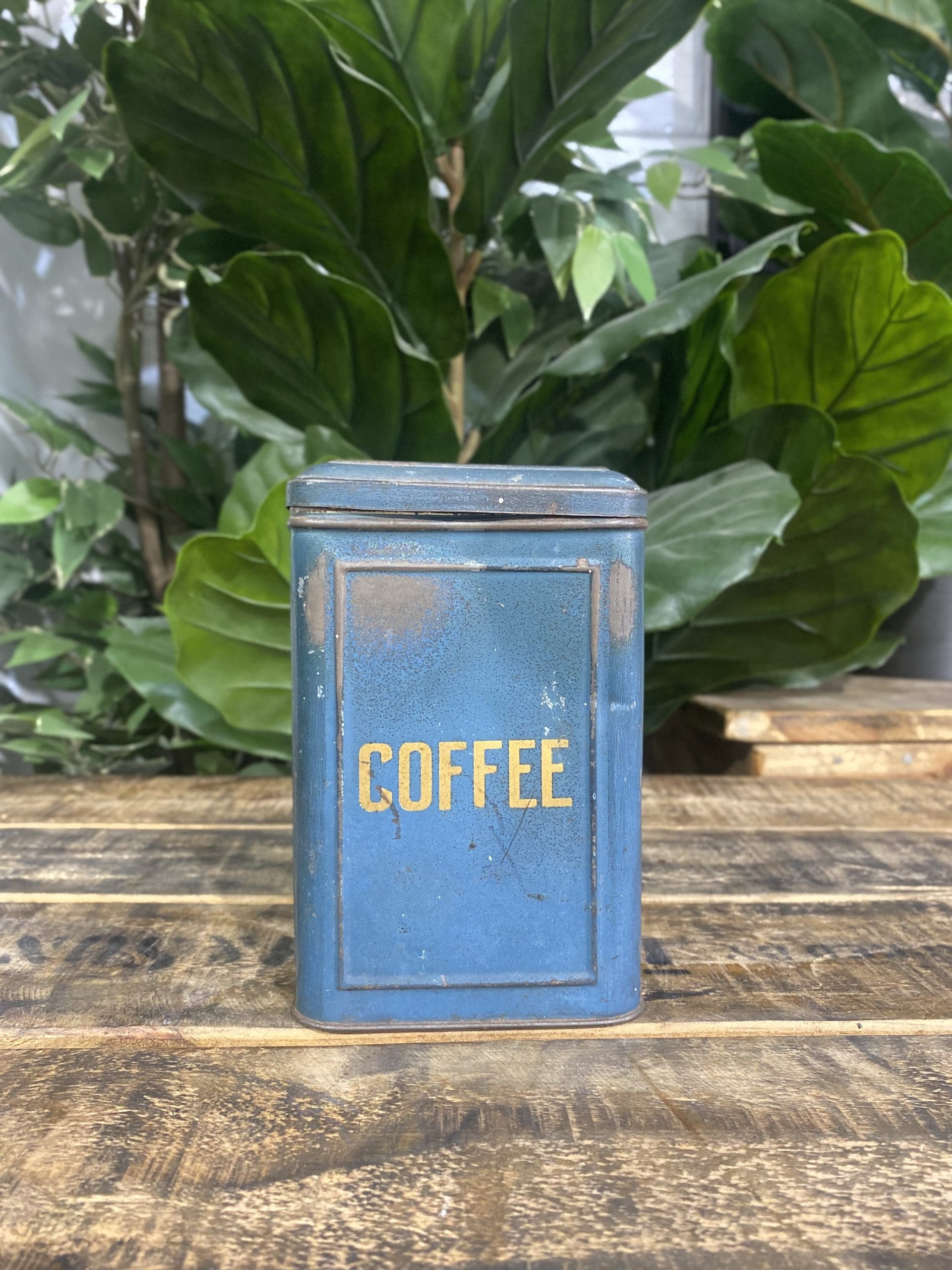 #256 1950’s Blue Antique Coffee Tin