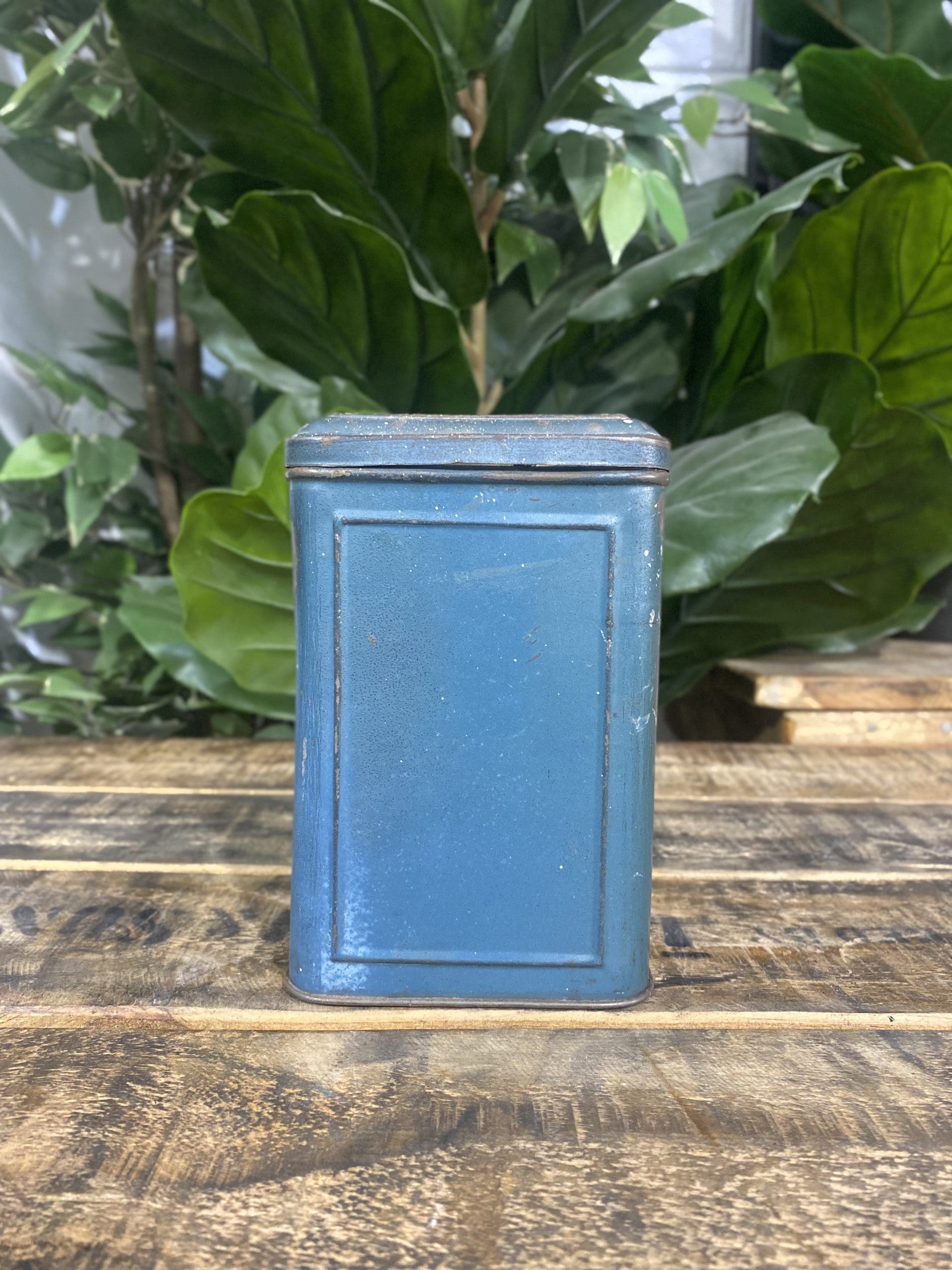 #256 1950’s Blue Antique Coffee Tin