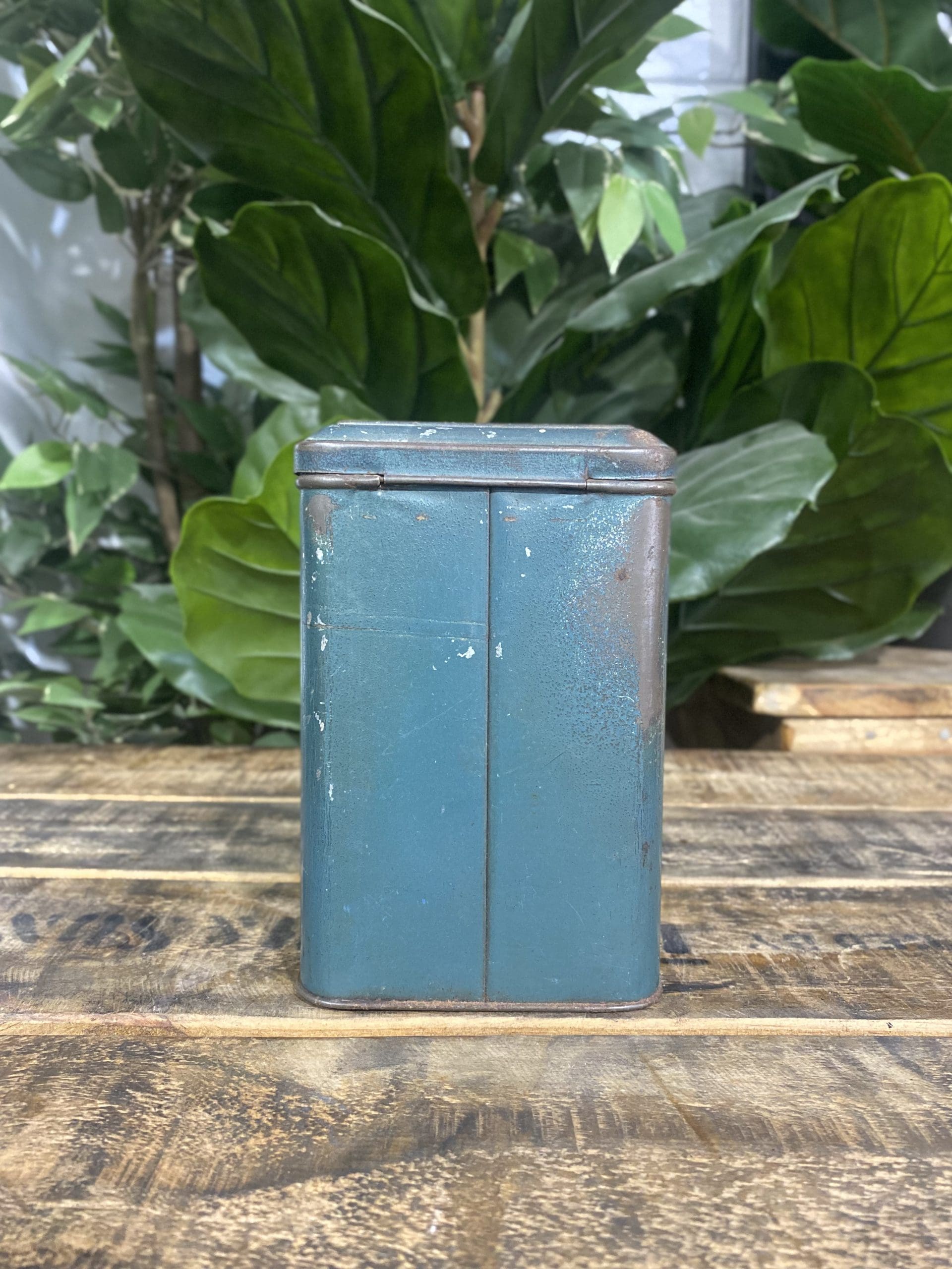 #256 1950’s Blue Antique Coffee Tin