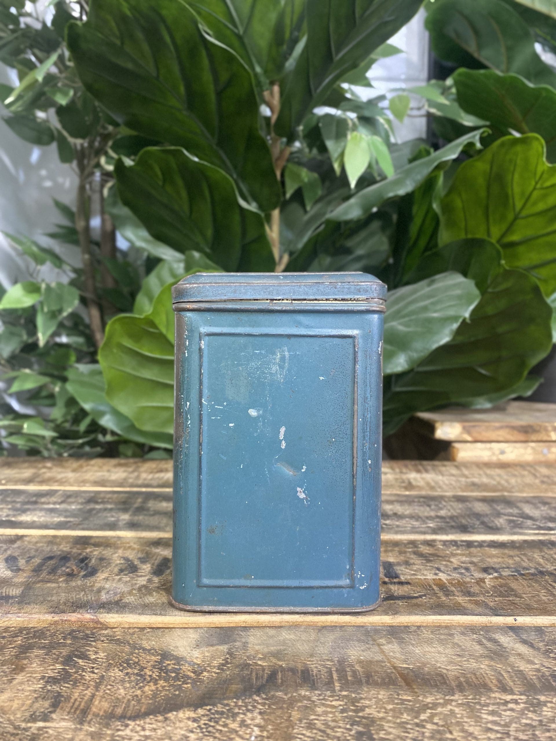 #256 1950’s Blue Antique Coffee Tin
