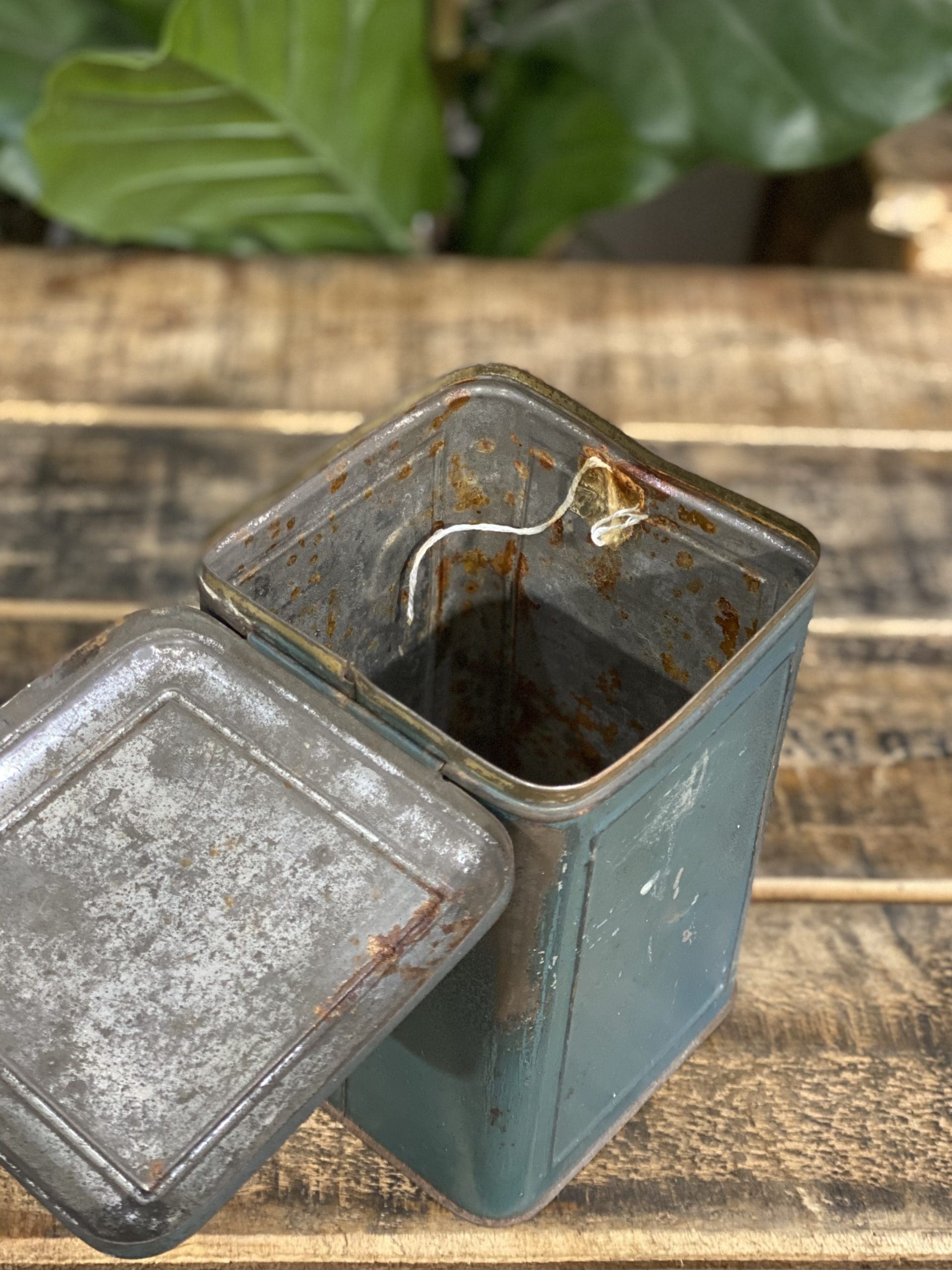 #256 1950’s Blue Antique Coffee Tin