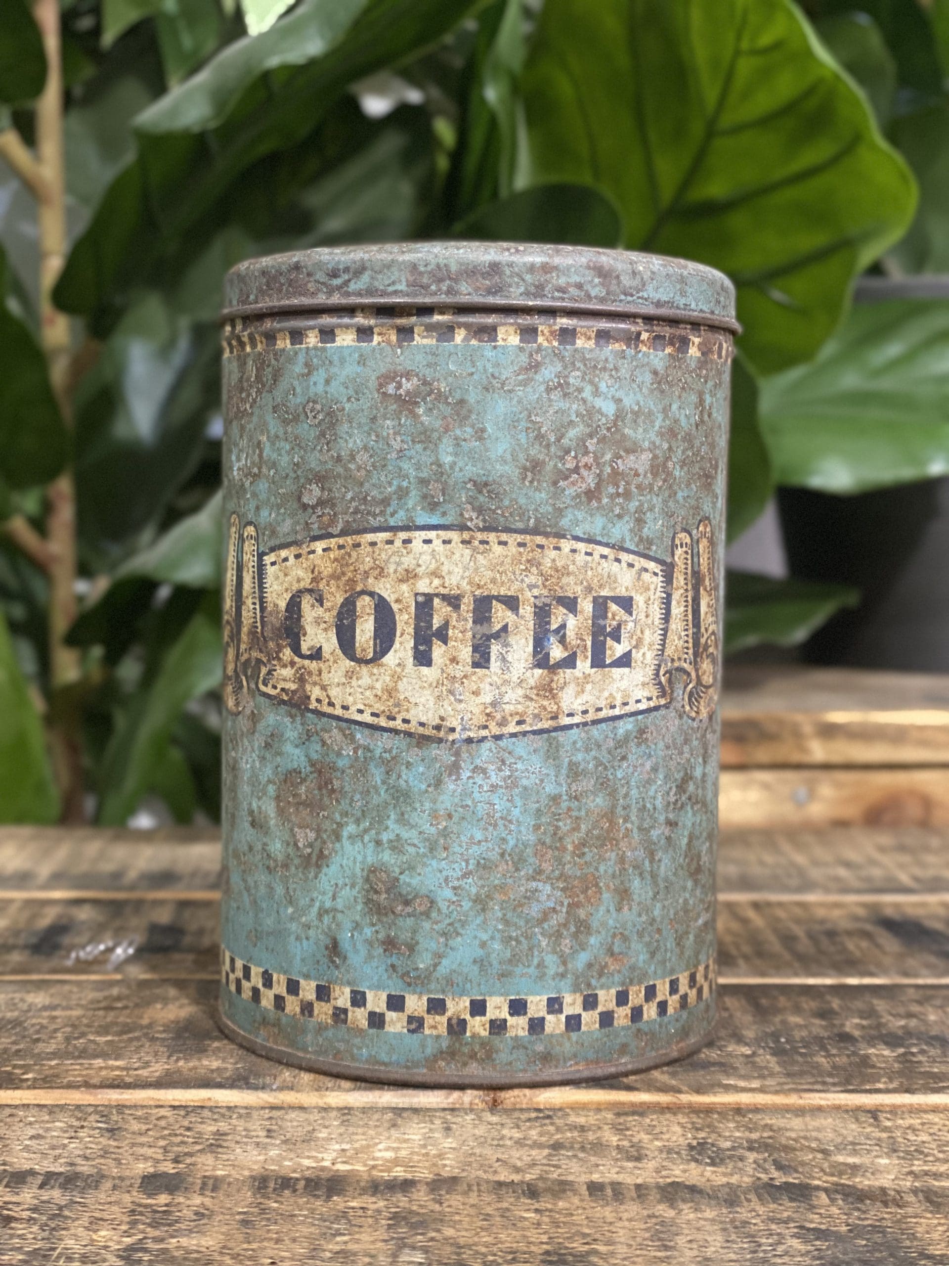 #258 1940’s Chicory Coffee Tin & Coffee Tin Dual Package