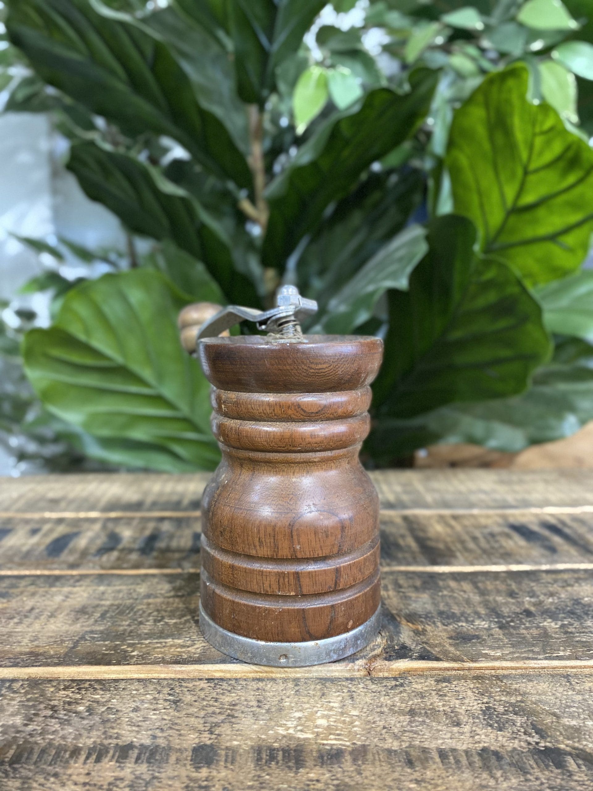 #38 1940’s Old Spice Wooden Hand Coffee Grinder
