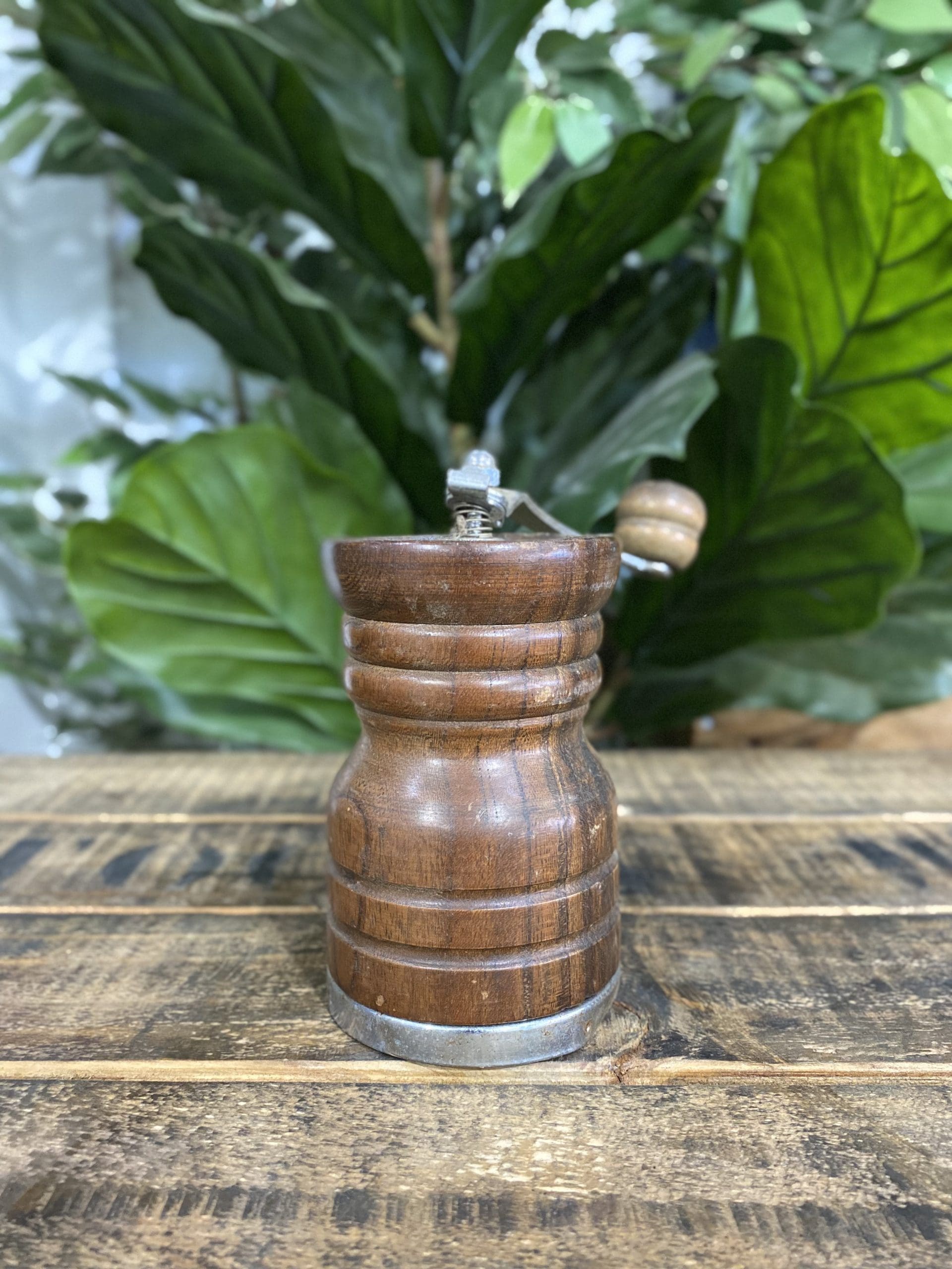 #38 1940’s Old Spice Wooden Hand Coffee Grinder