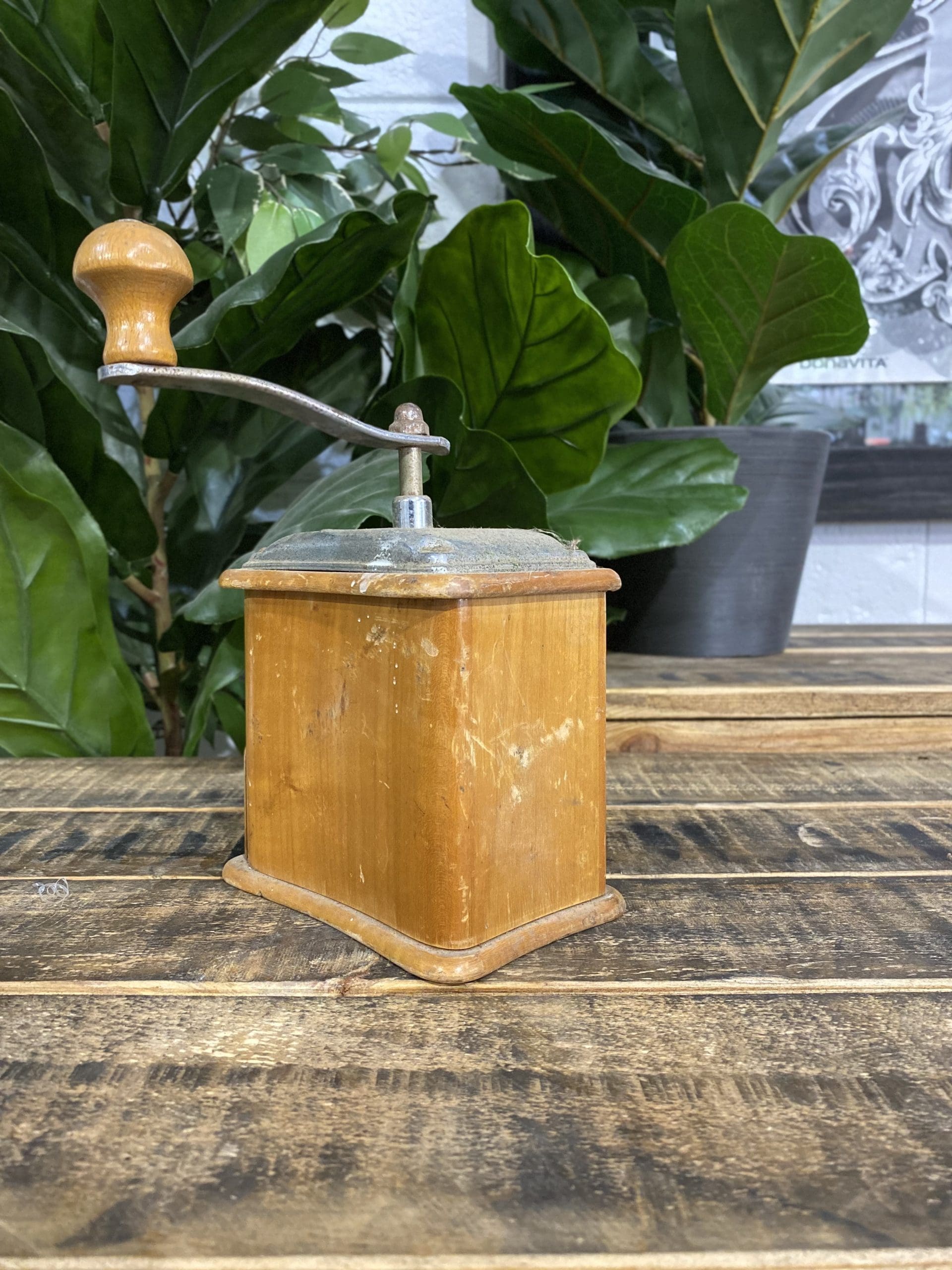 #44 1940’s Zassenhaus Elongated Wooden Hand Coffee Grinder