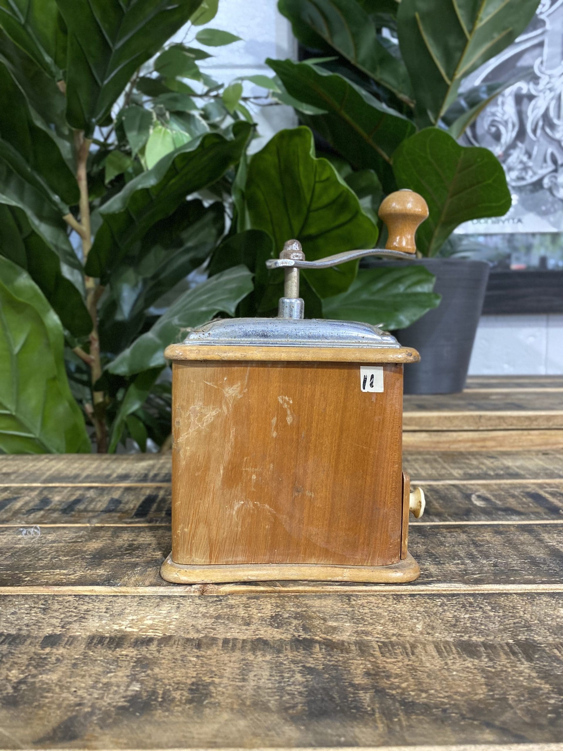 #44 1940’s Zassenhaus Elongated Wooden Hand Coffee Grinder