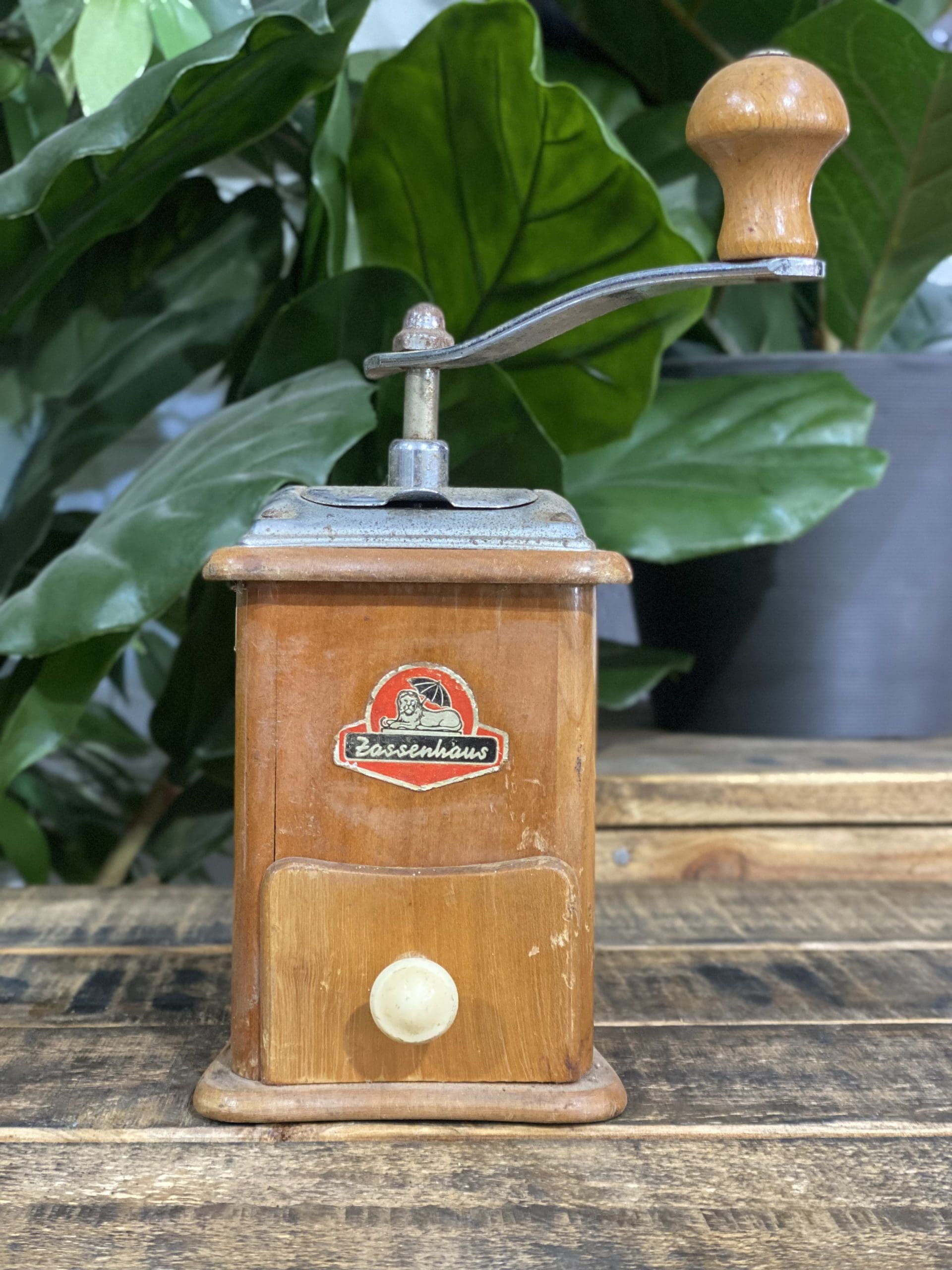 #44 1940’s Zassenhaus Elongated Wooden Hand Coffee Grinder