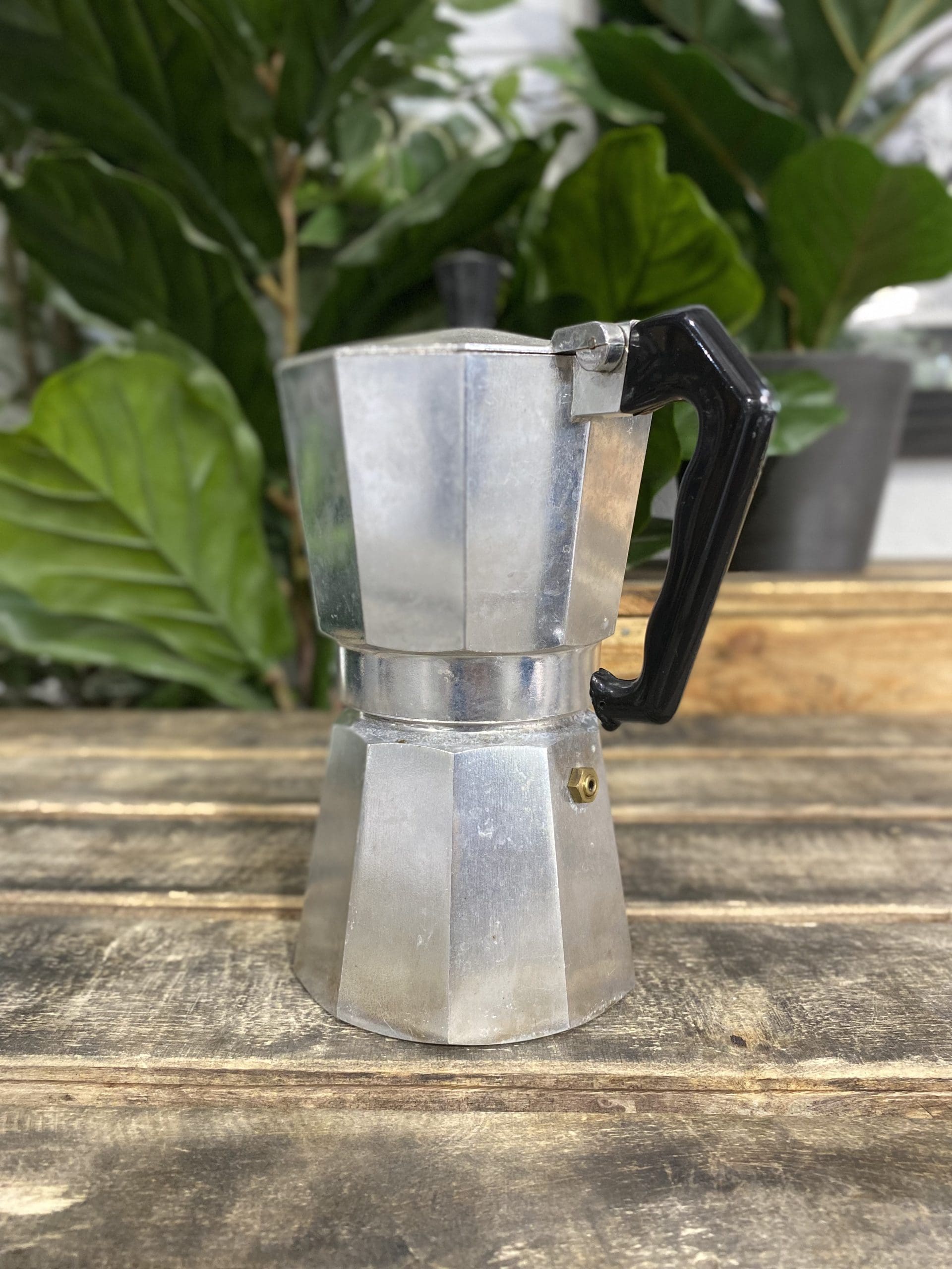 #501 1850’s Gold Rush Copper Coffee Brewer, Brass Stand & Burner