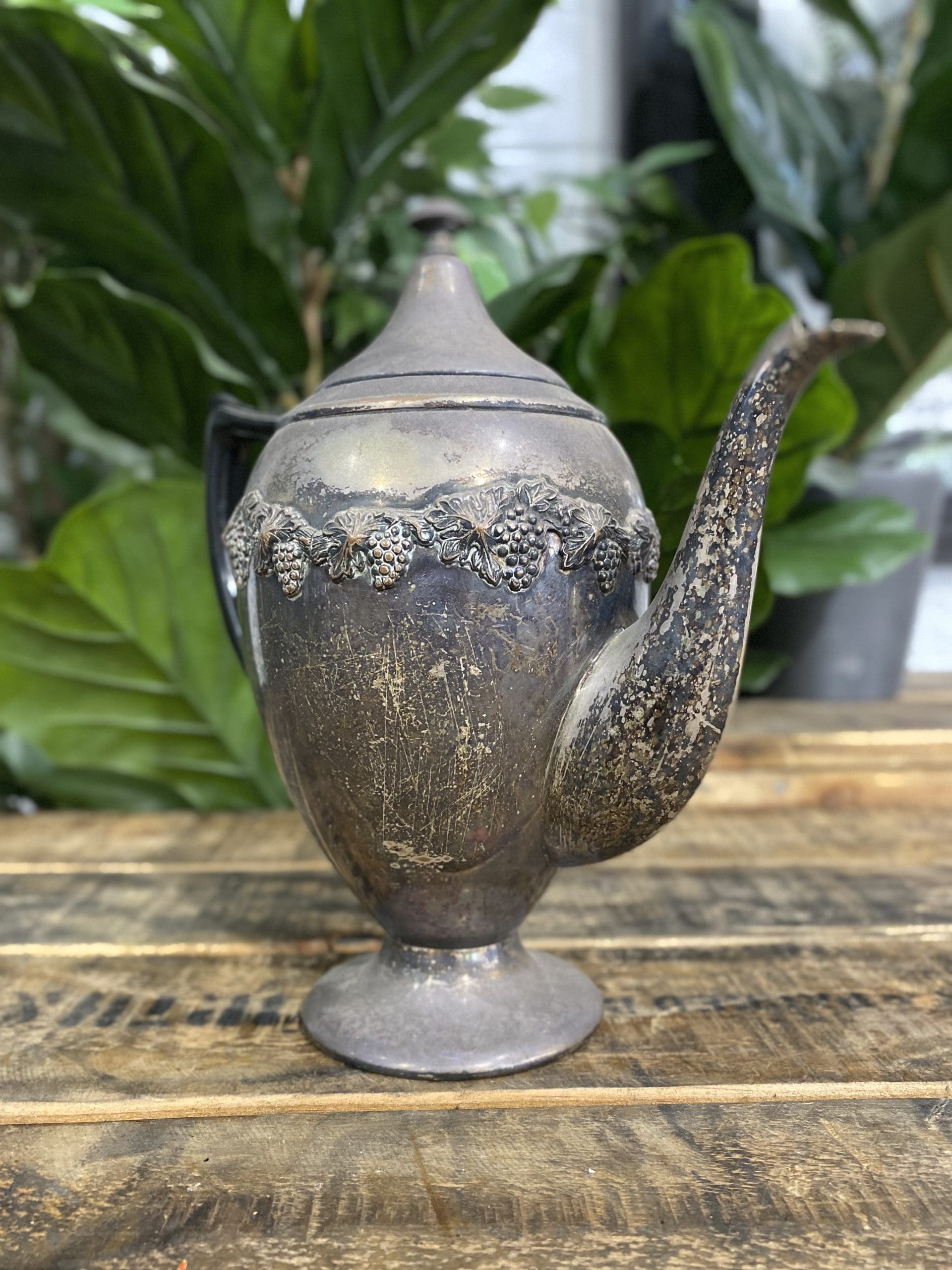 #507 1890’s Old Silver Coffee Pot