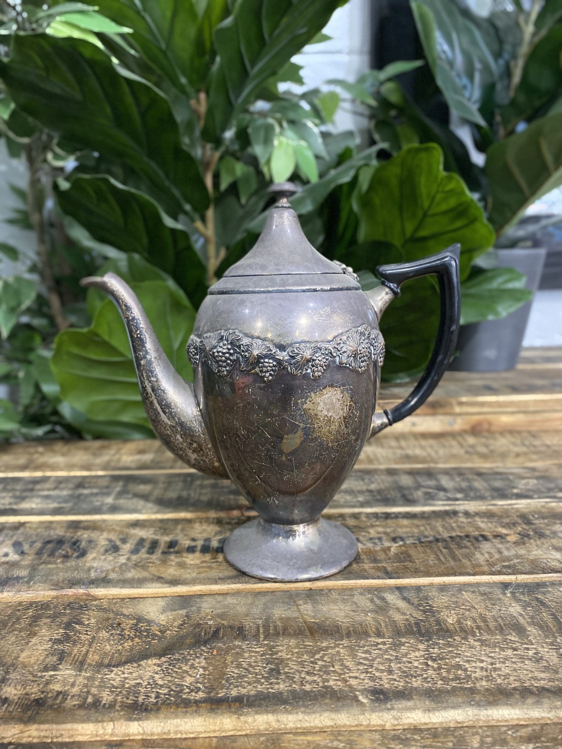 #507 1890’s Old Silver Coffee Pot